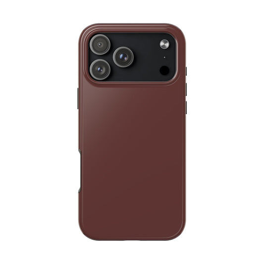 Phone Case - Garnet Color Fall 2025 Trending Color, Sturdy Phone Cases, Durable Cell Phone Covers, Trendy Gadget Protection, Unique Phone Accessories- iPhone, Samsung