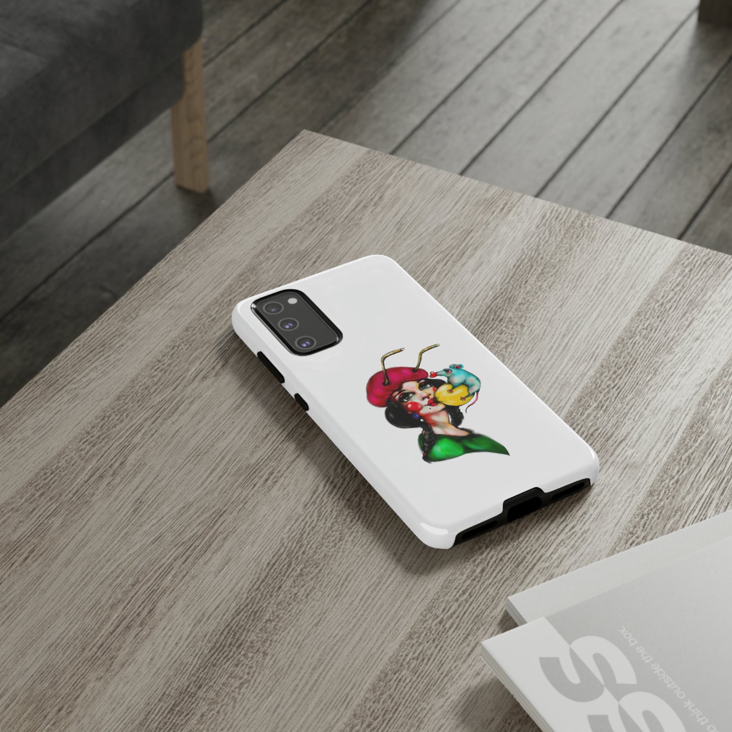 Design #211 White BKG-Tough Cases - MahaCase
