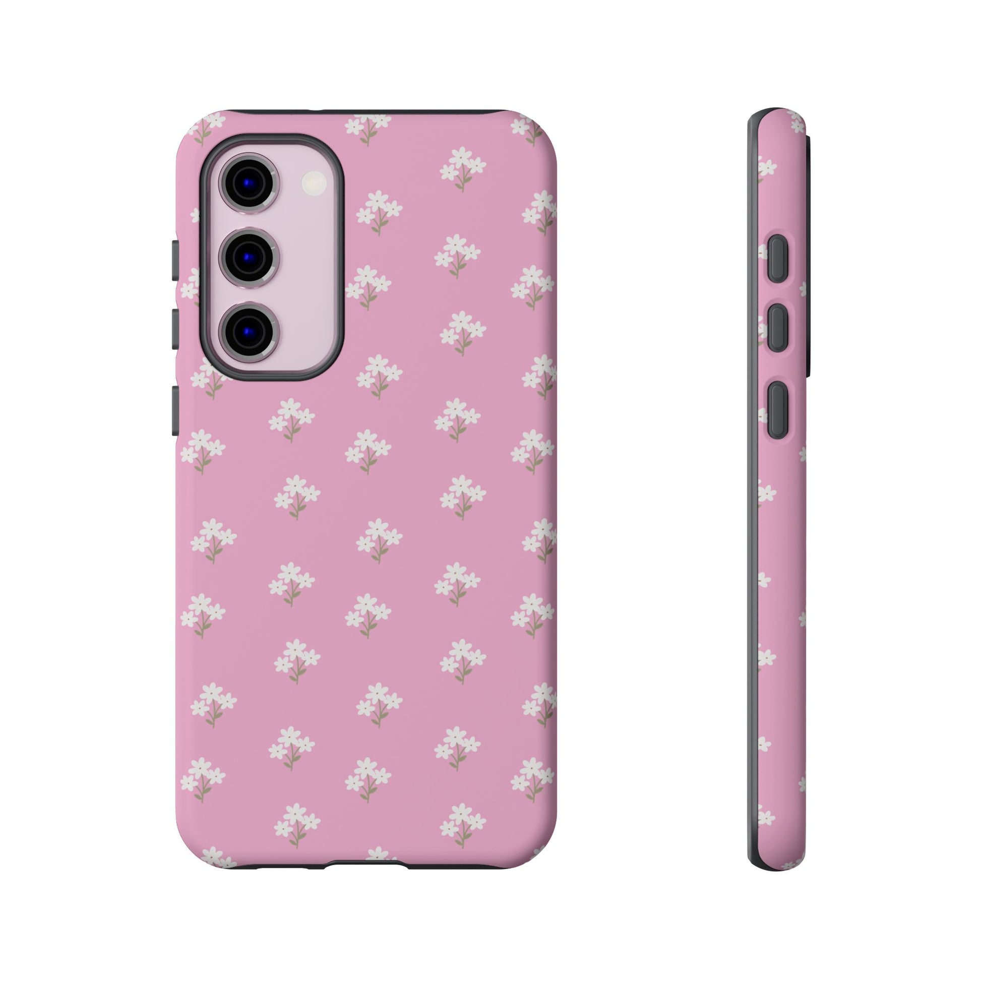 Floral Tough Phone Case - Pink Blossom Design - iPhone Samsung Galaxy Google Pixel - MahaCase