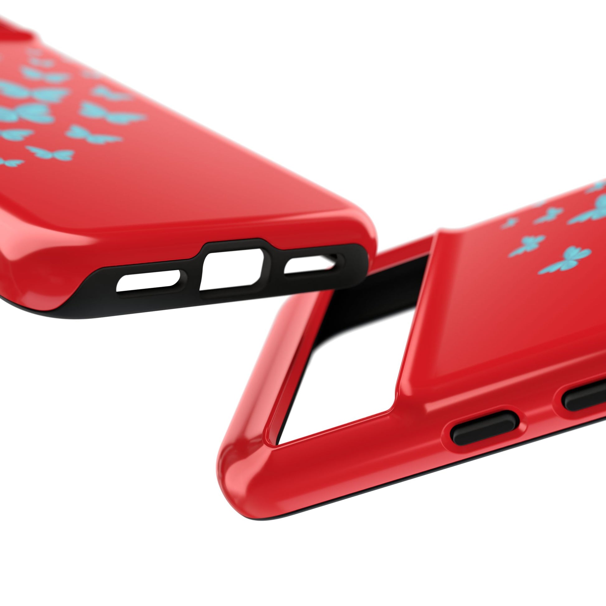 Butterflies in Red - Tough Cases iPhone Samsung Google Pixel - MahaCase
