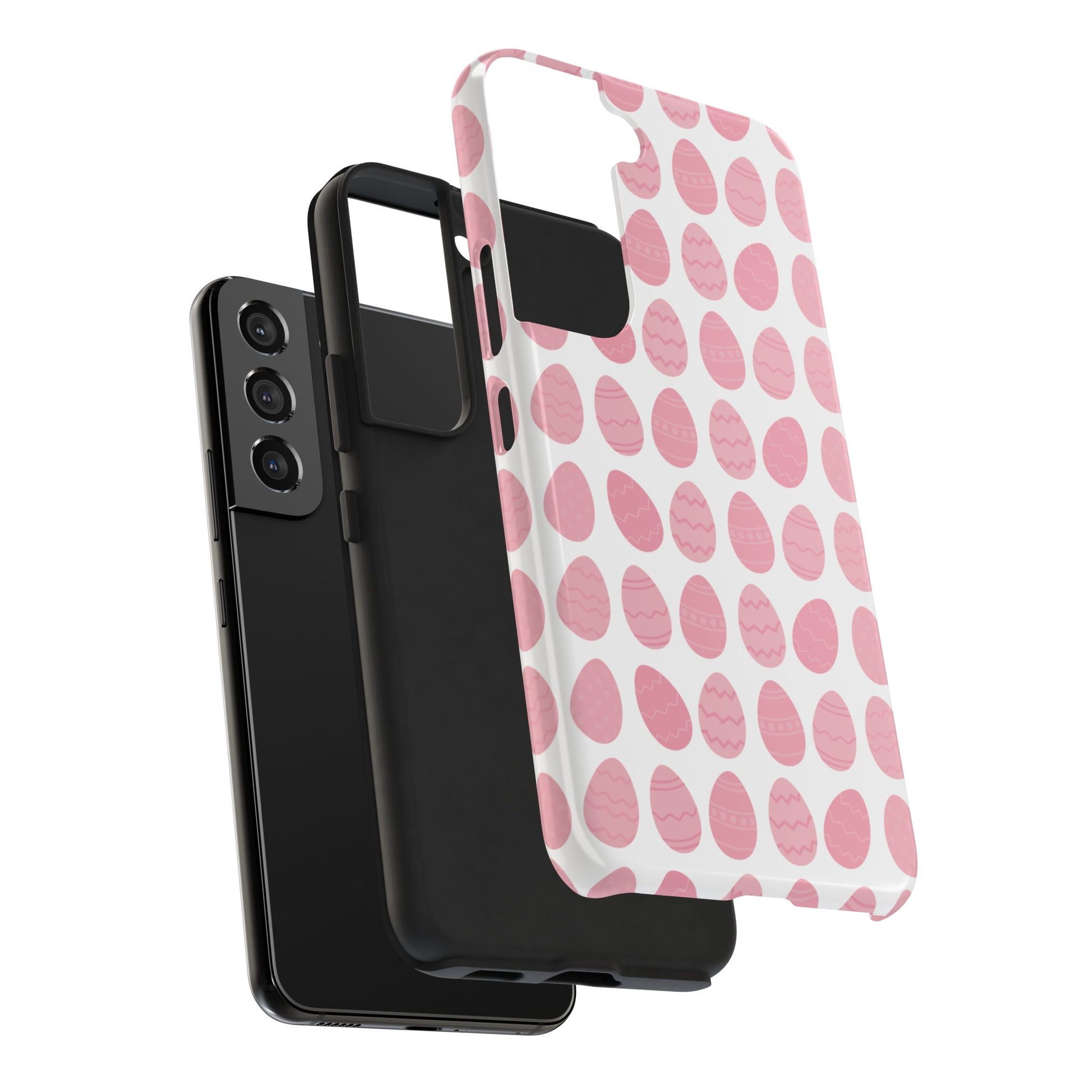 Pink Easter Egg Tough Phone Cases - Durable Protection for Spring Celebrations iPhone Samsung Galaxy - MahaCase