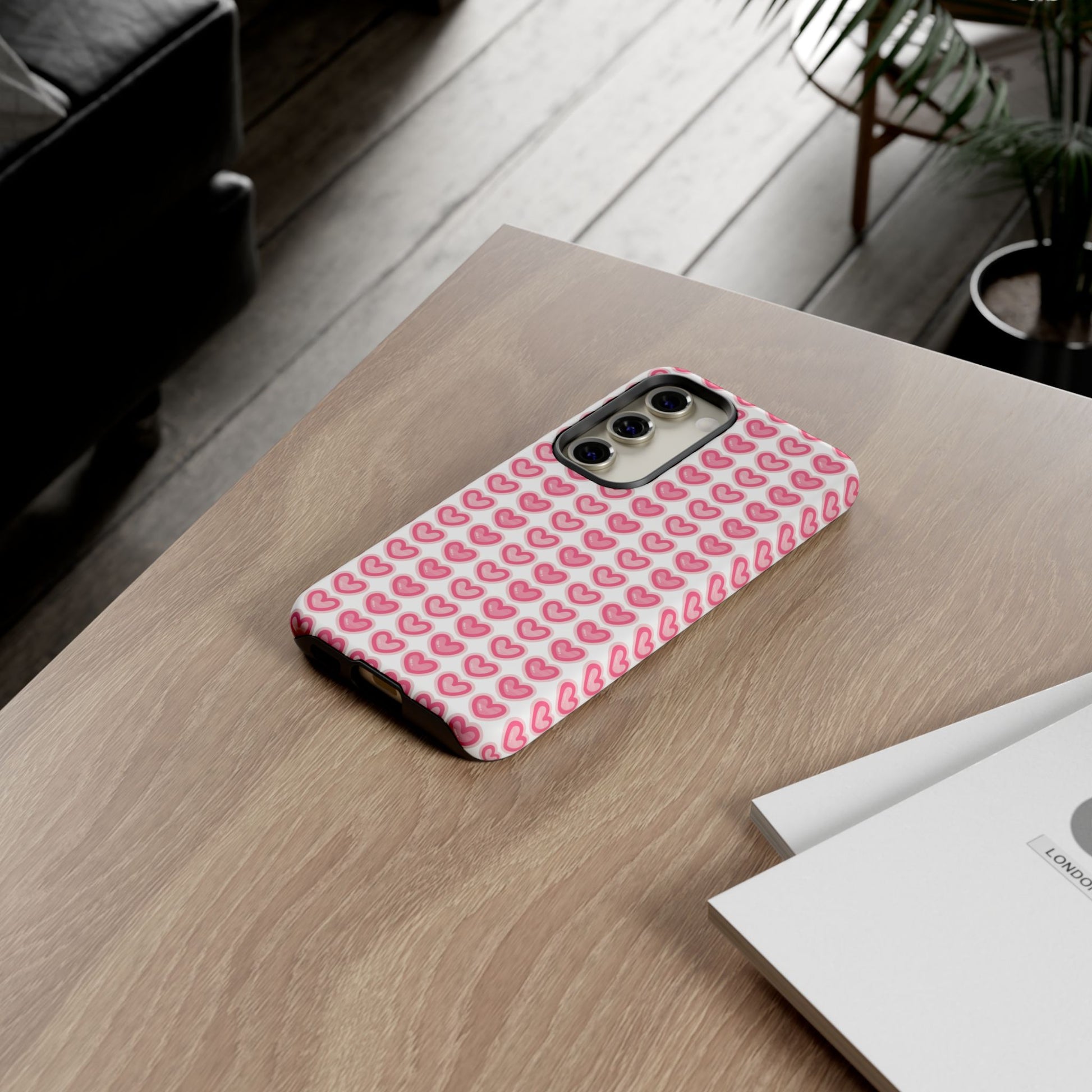 Hearts Pattern - Tough Cases iPhone Samsung Google Pixel - MahaCase