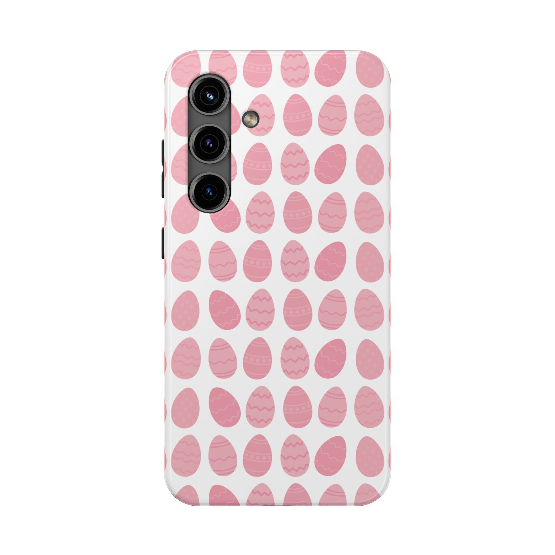 Pink Easter Egg Tough Phone Cases - Durable Protection for Spring Celebrations iPhone Samsung Galaxy - MahaCase