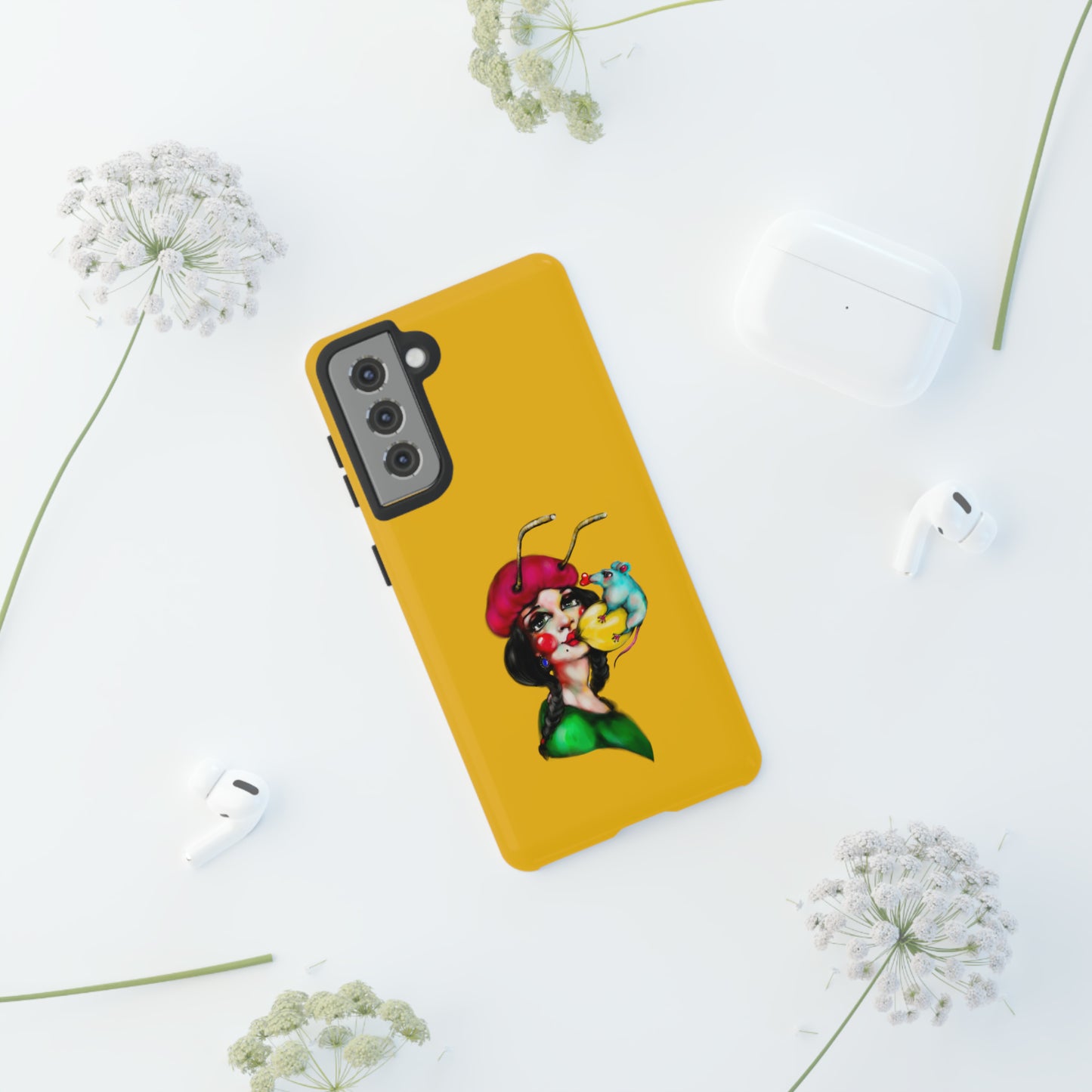 Design #211 Yellow BKG-Tough Cases
