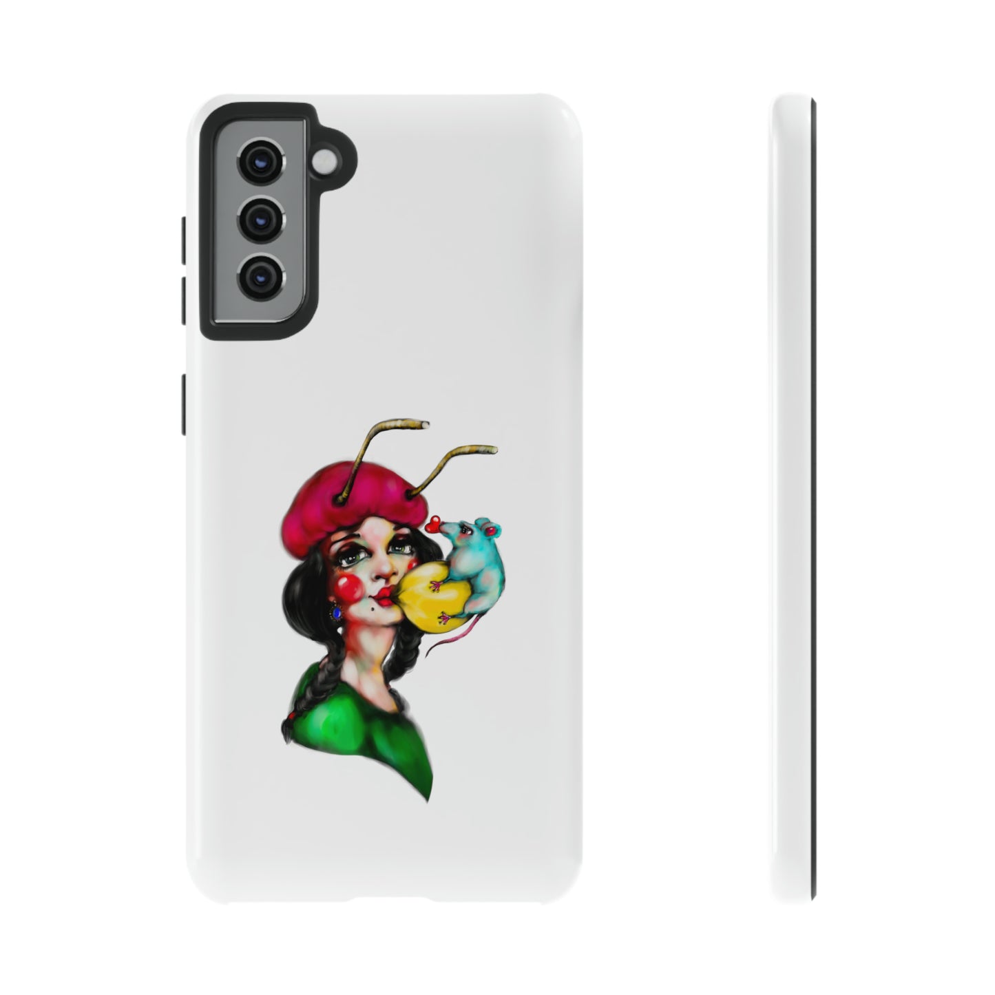 Design #211 White BKG-Tough Cases - MahaCase
