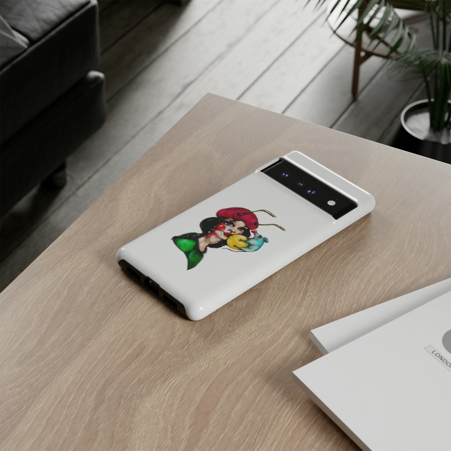 Design #211 White BKG-Tough Cases - MahaCase