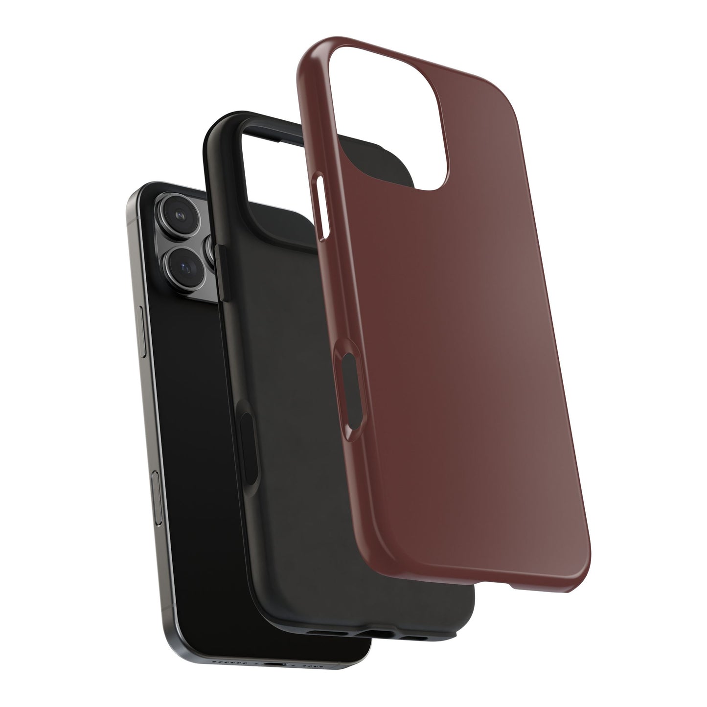 Phone Case - Garnet Color Fall 2025 Trending Color, Sturdy Phone Cases, Durable Cell Phone Covers, Trendy Gadget Protection, Unique Phone Accessories- iPhone, Samsung