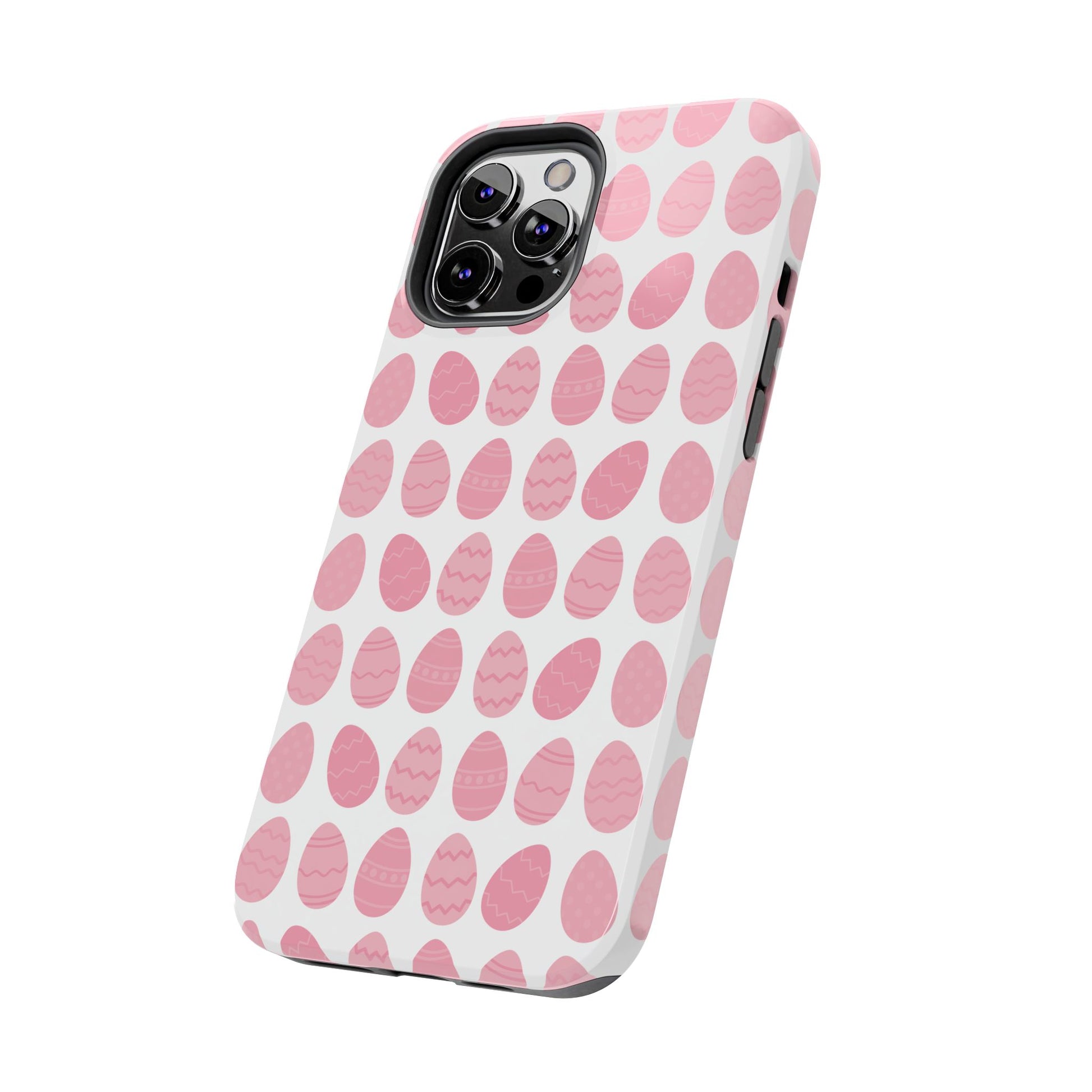 Pink Easter Egg Tough Phone Cases - Durable Protection for Spring Celebrations iPhone Samsung Galaxy - MahaCase