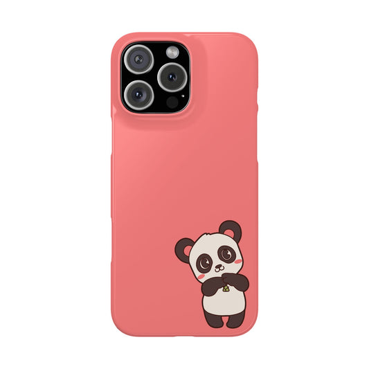 Cute Panda #36-Slim iPhone Cases - MahaCase