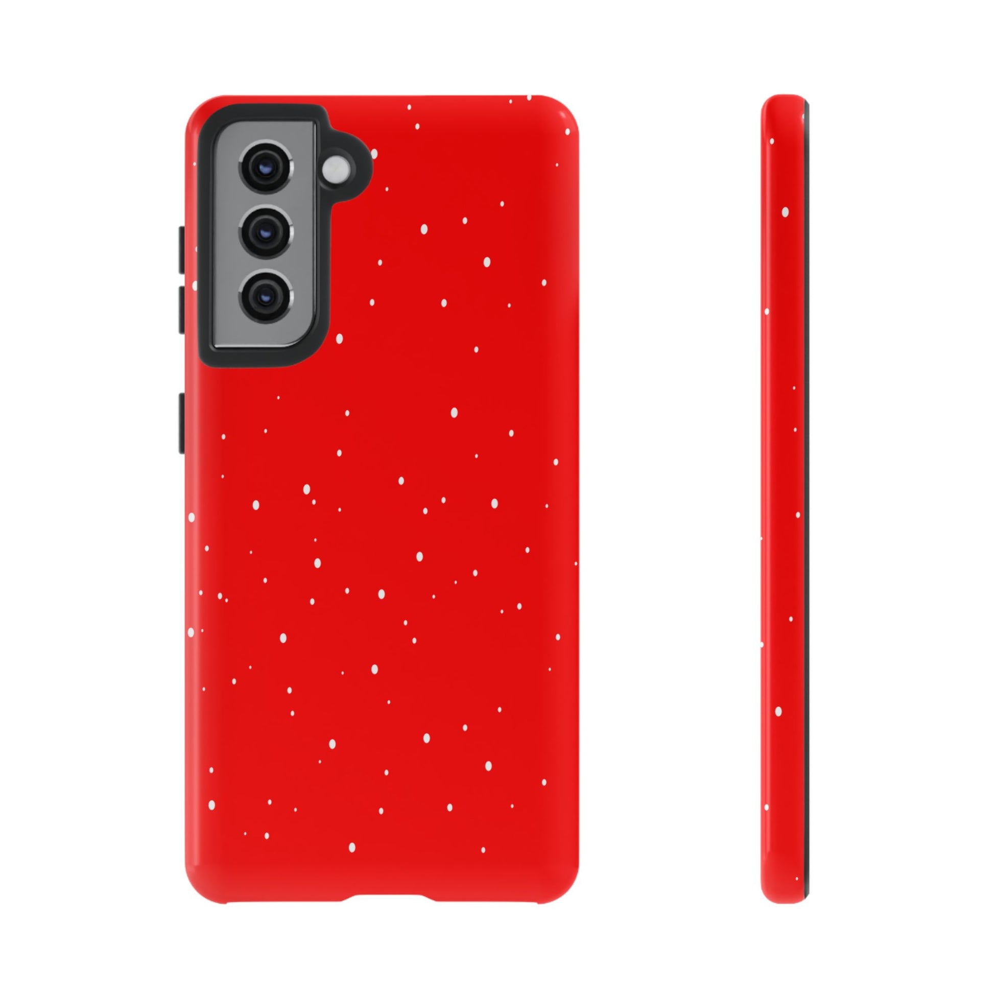 Snowy Red - Tough Cases iPhone Samsung Google Pixel - MahaCase