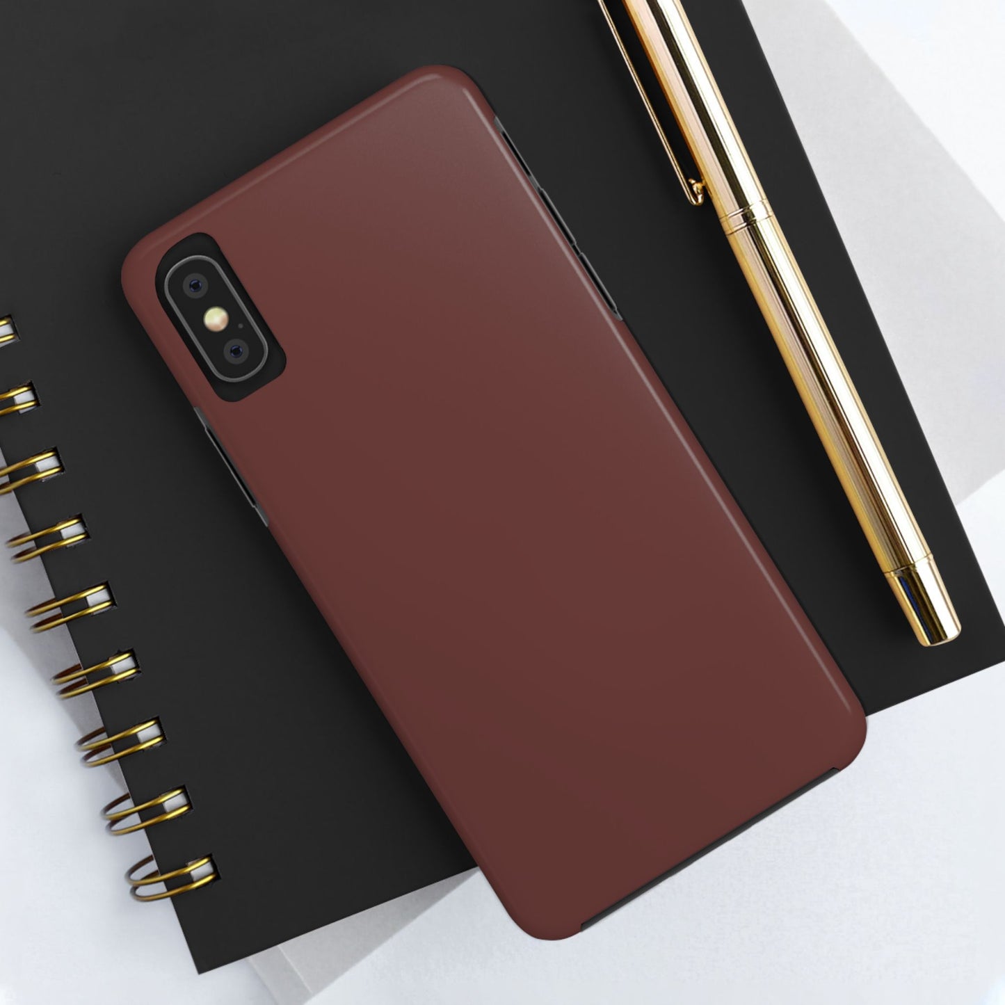 Phone Case - Garnet Color Fall 2025 Trending Color, Sturdy Phone Cases, Durable Cell Phone Covers, Trendy Gadget Protection, Unique Phone Accessories- iPhone, Samsung