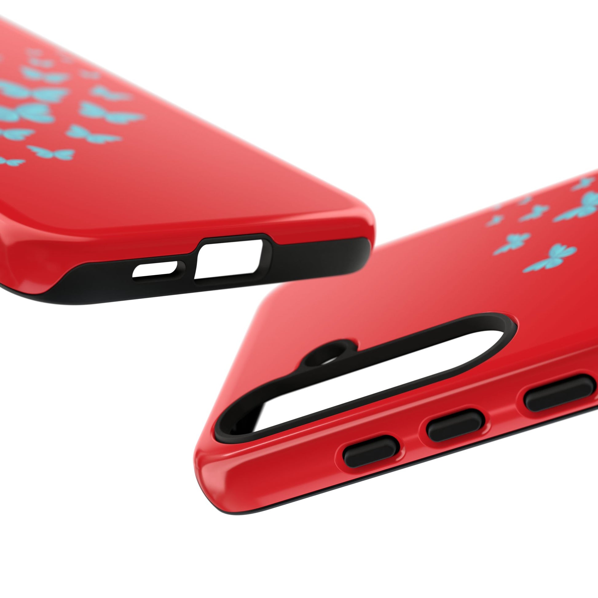 Butterflies in Red - Tough Cases iPhone Samsung Google Pixel - MahaCase