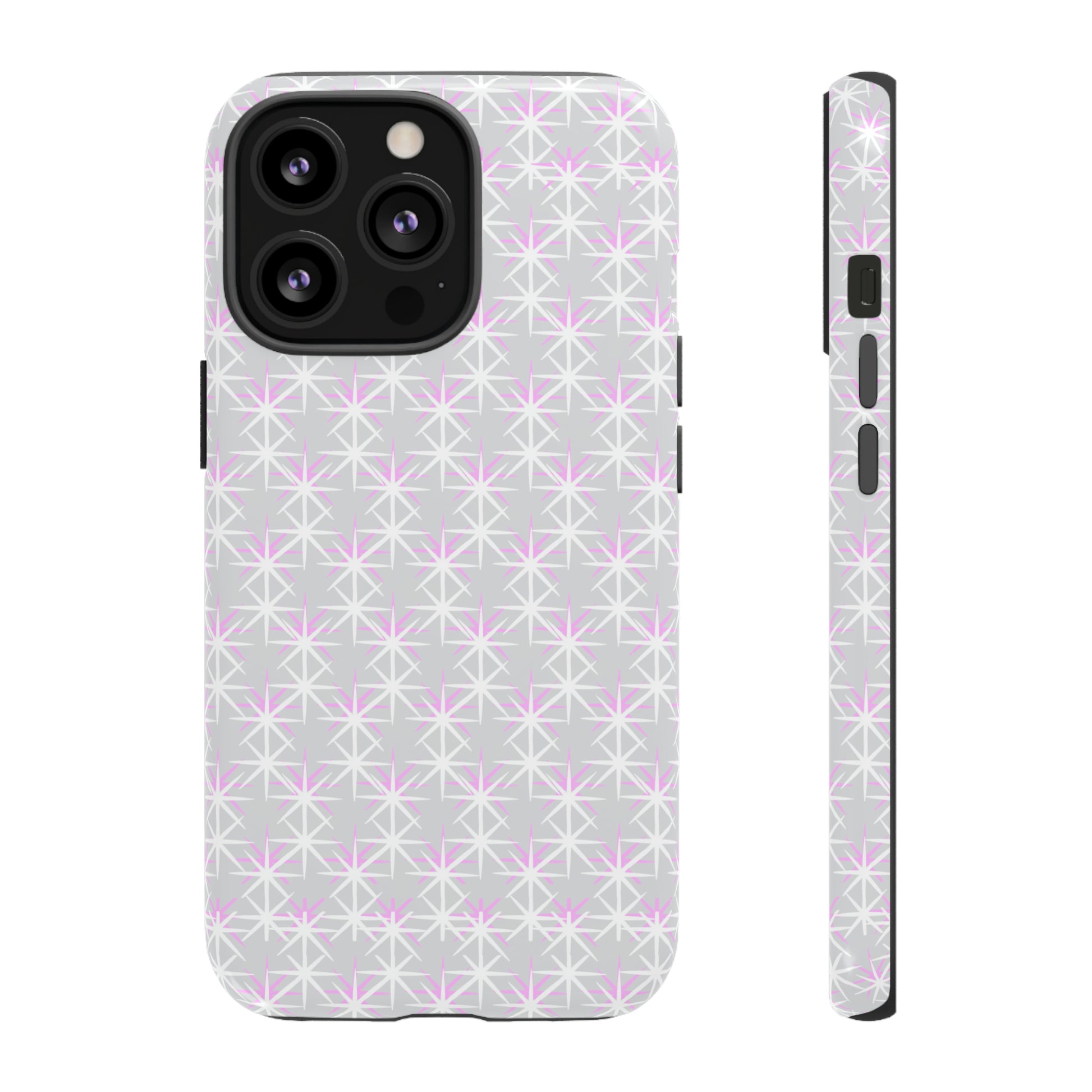 Grey Skies, Pink Stars-Tough Cases - MahaCase