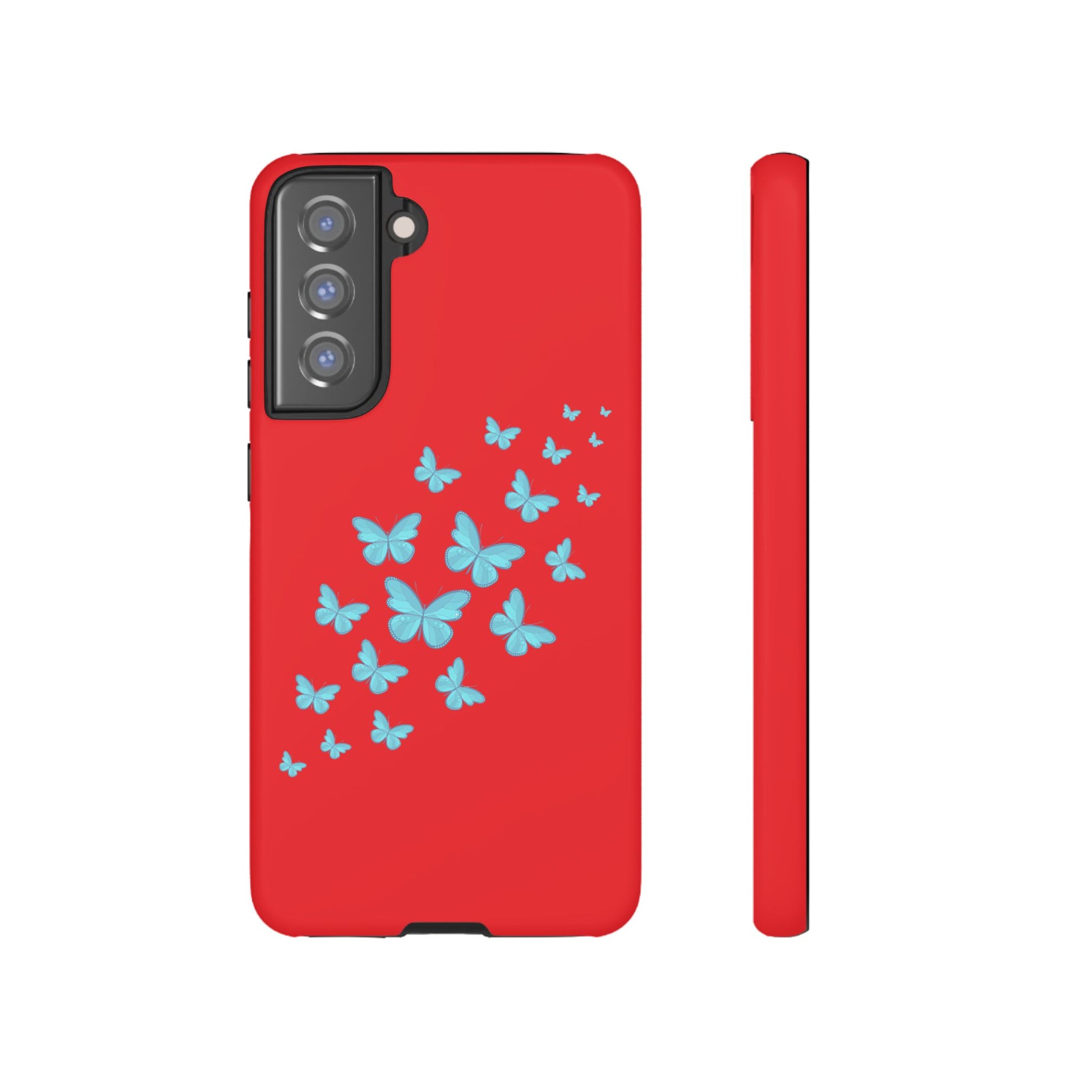 Butterflies in Red - Tough Cases iPhone Samsung Google Pixel - MahaCase