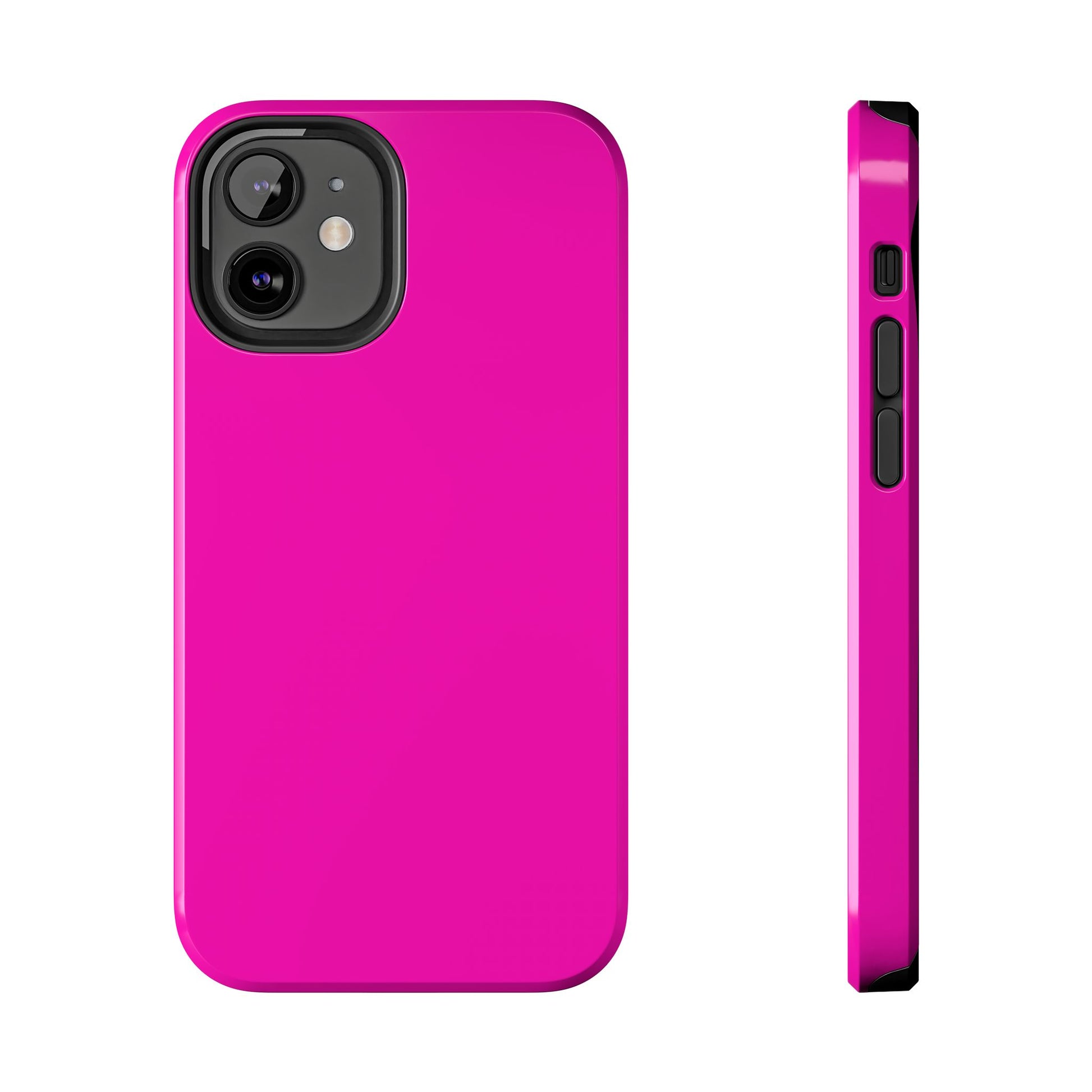 Simple Hot Pink-Tough Phone Cases - MahaCase
