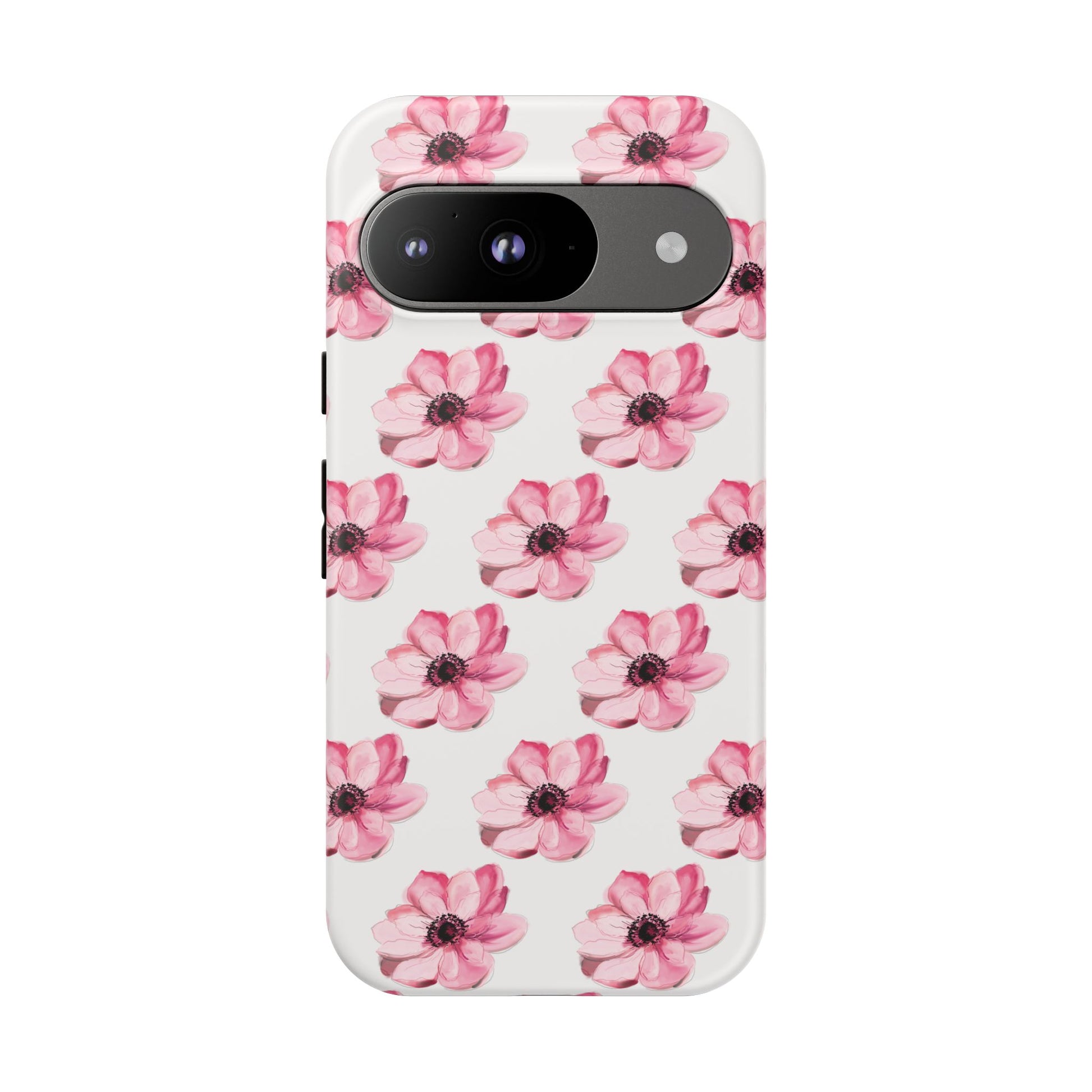 Floral Tough Phone Case - Stylish Protection with Pink Flowers - iPhone Samsung Galaxy Google Pixel - MahaCase