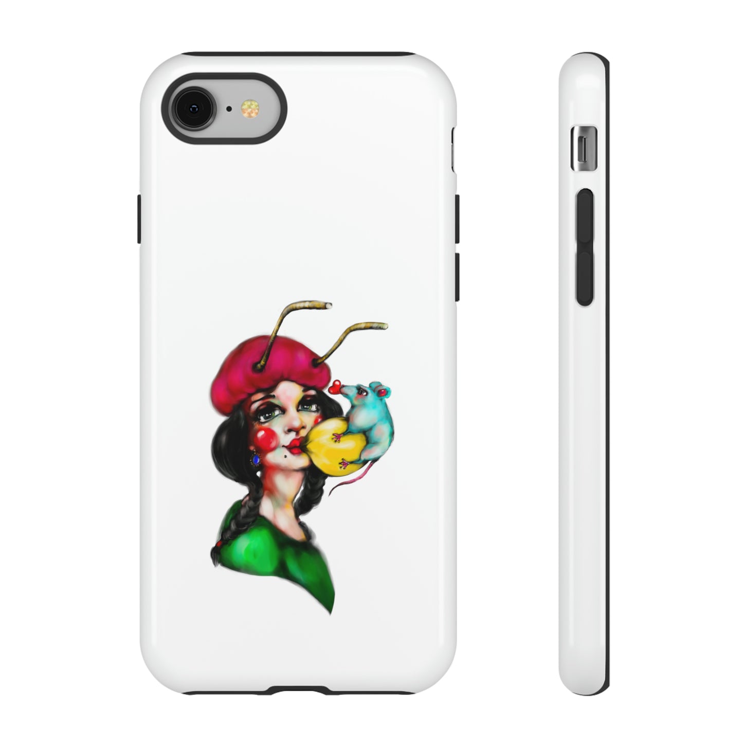 Design #211 White BKG-Tough Cases - MahaCase