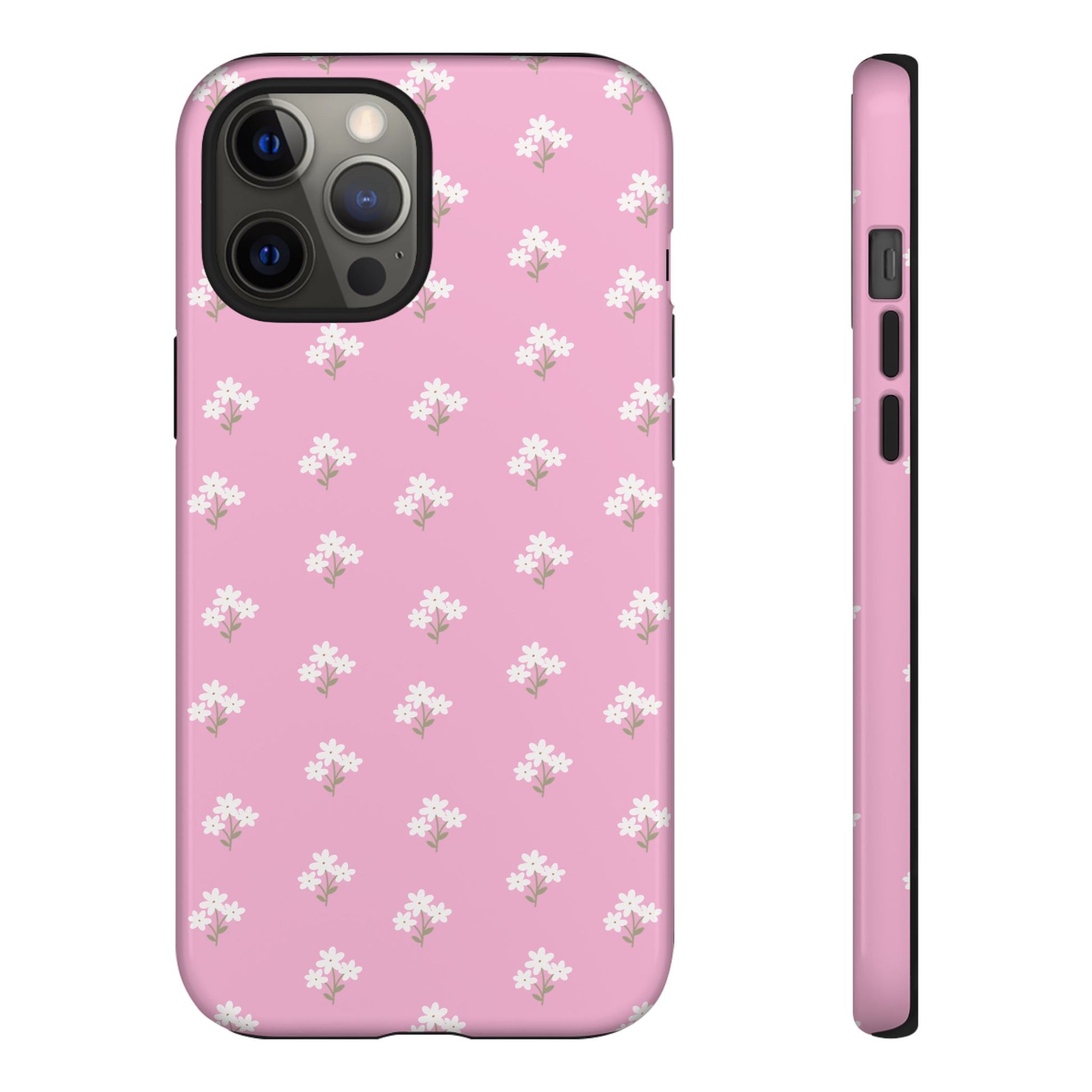 Floral Tough Phone Case - Pink Blossom Design - iPhone Samsung Galaxy Google Pixel - MahaCase