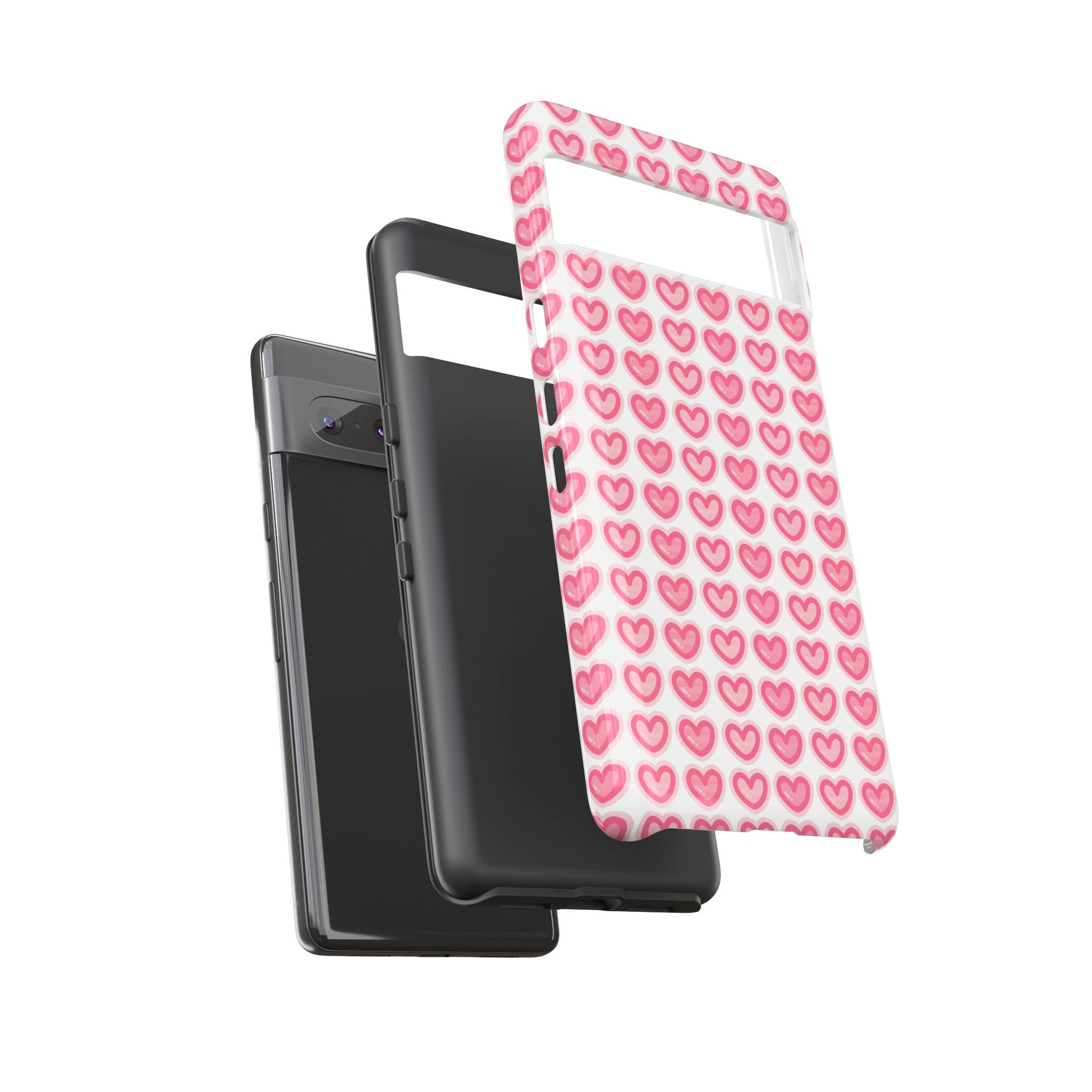 Hearts Pattern - Tough Cases iPhone Samsung Google Pixel - MahaCase