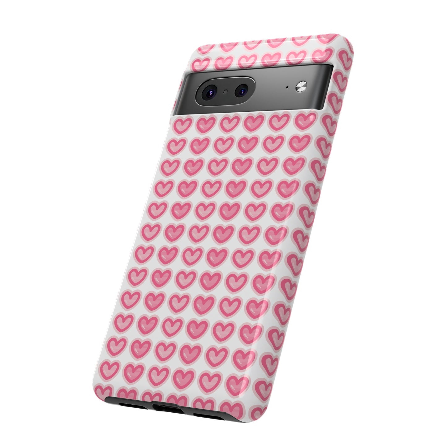 Hearts Pattern - Tough Cases iPhone Samsung Google Pixel - MahaCase