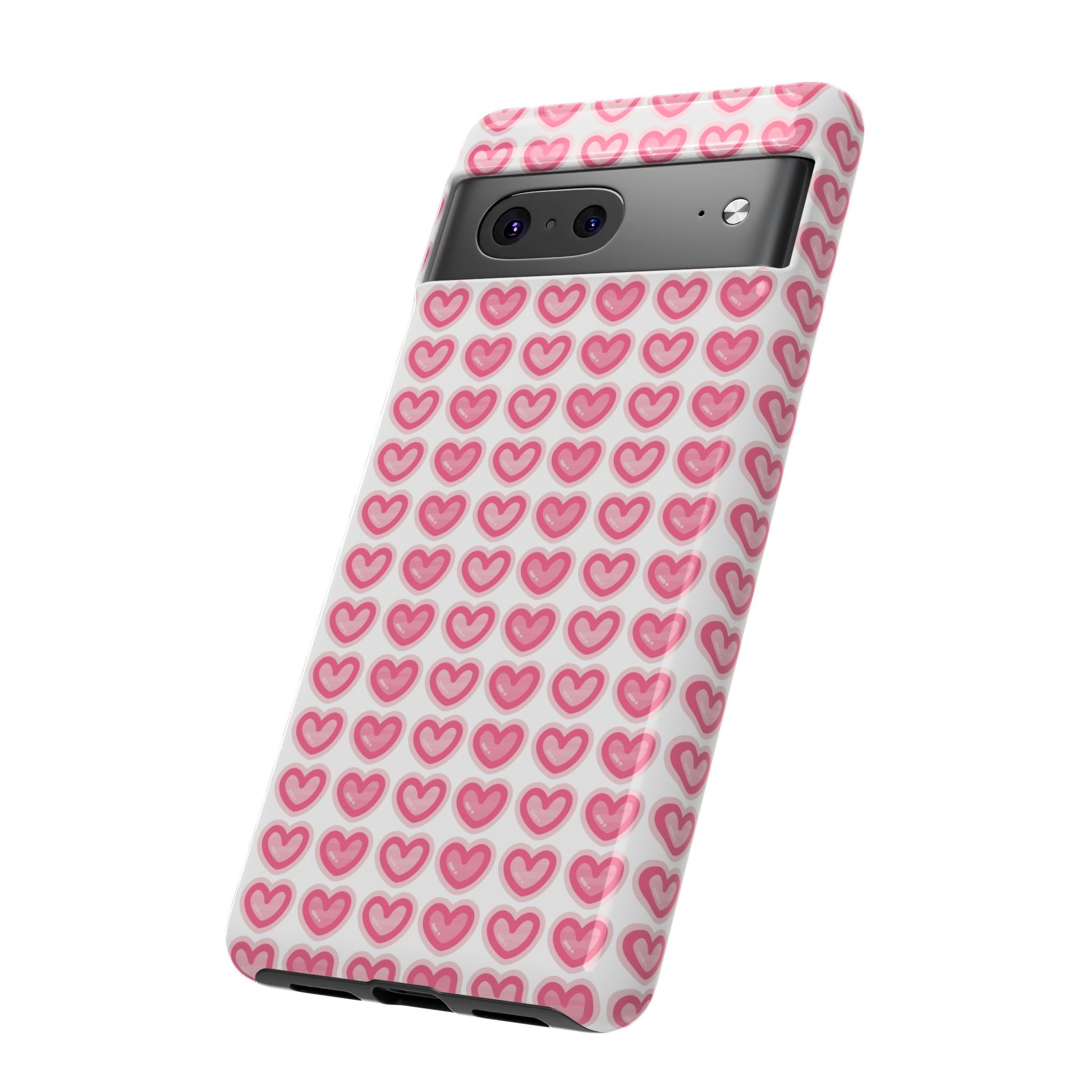 Hearts Pattern - Tough Cases iPhone Samsung Google Pixel - MahaCase