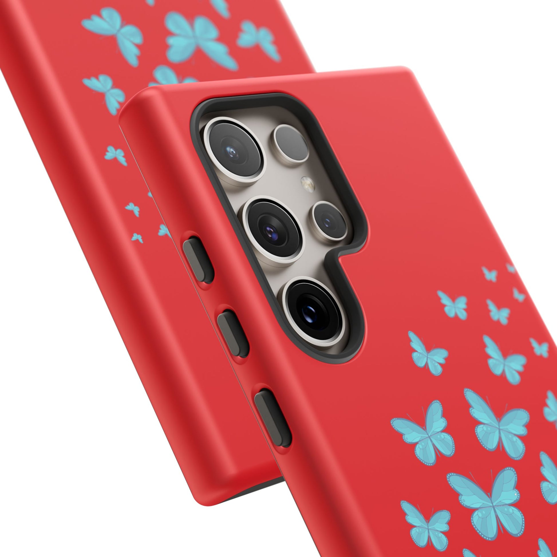 Butterflies in Red - Tough Cases iPhone Samsung Google Pixel - MahaCase