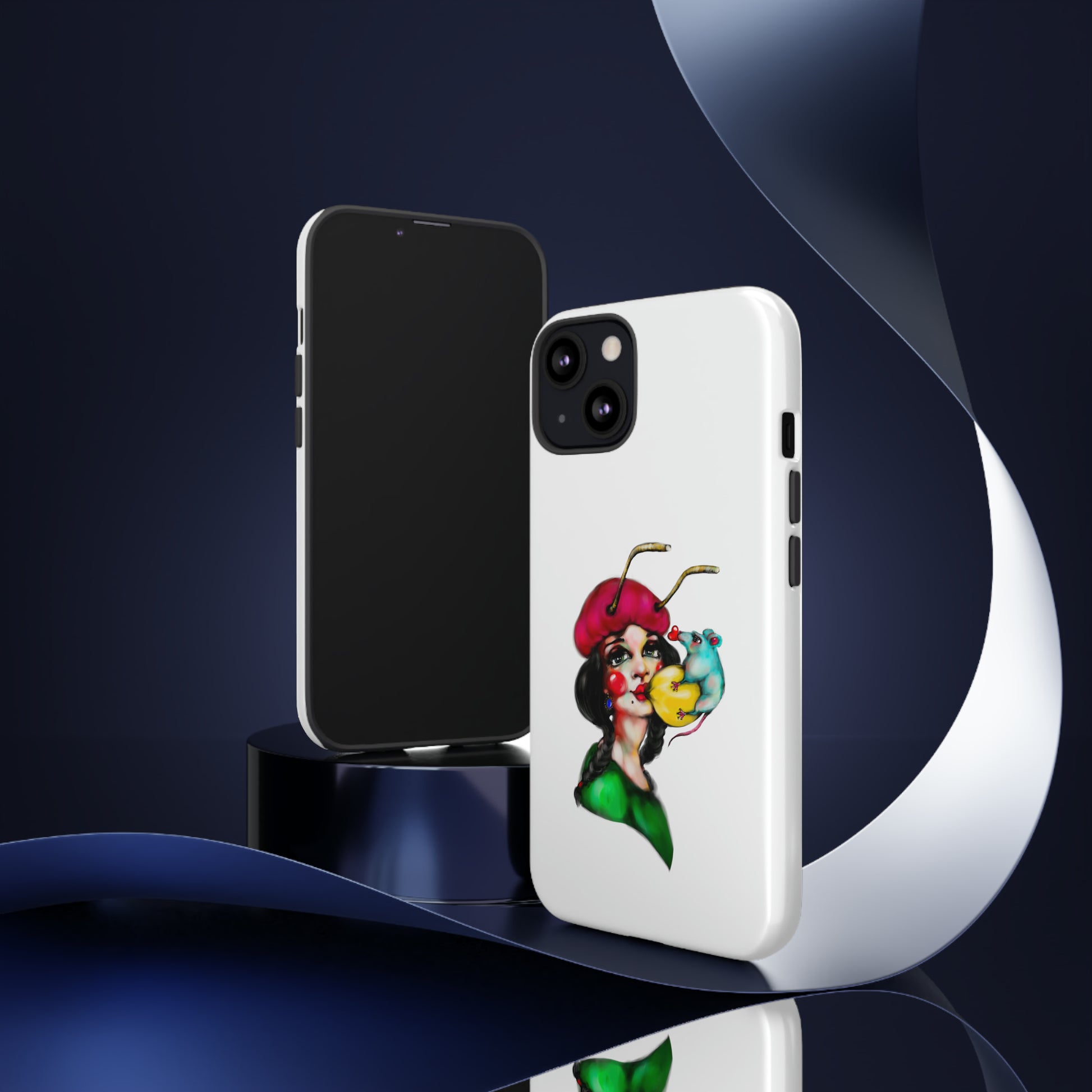 Design #211 White BKG-Tough Cases - MahaCase