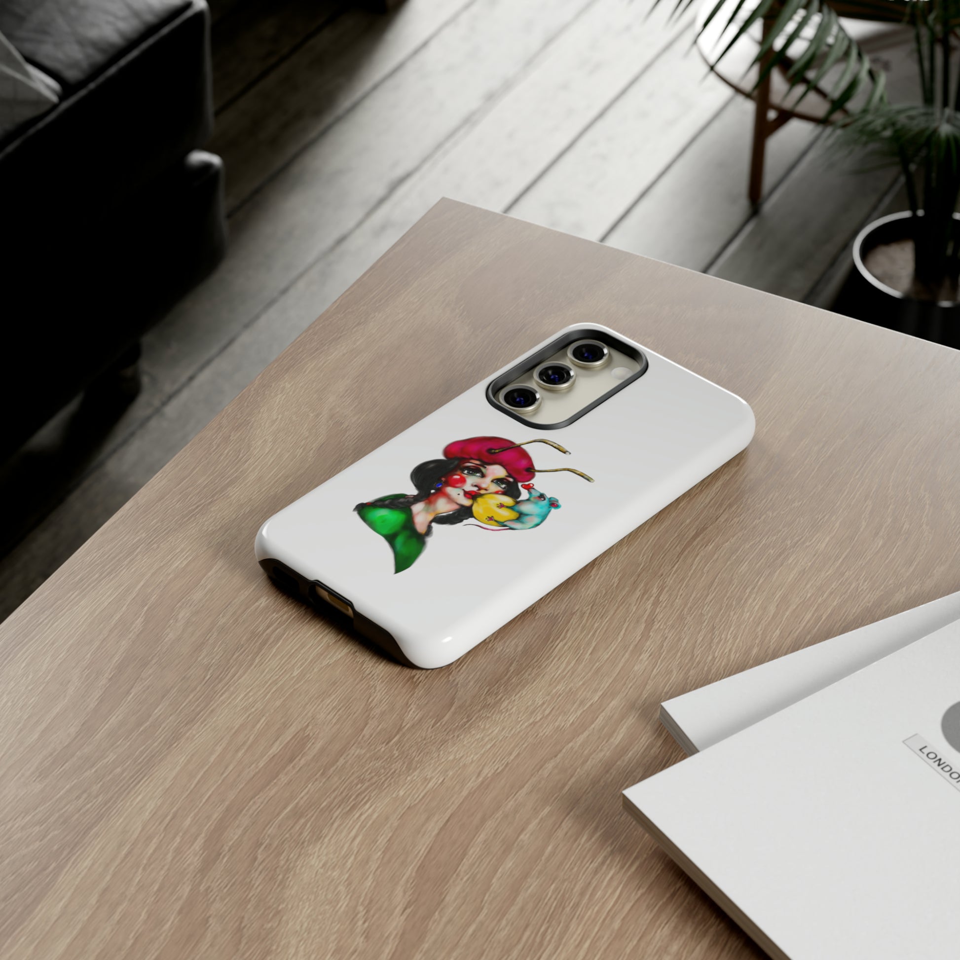 Design #211 White BKG-Tough Cases - MahaCase