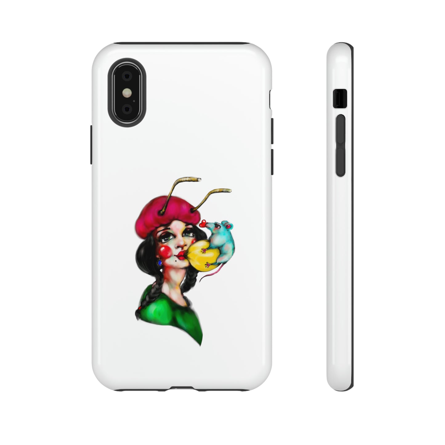 Design #211 White BKG-Tough Cases - MahaCase