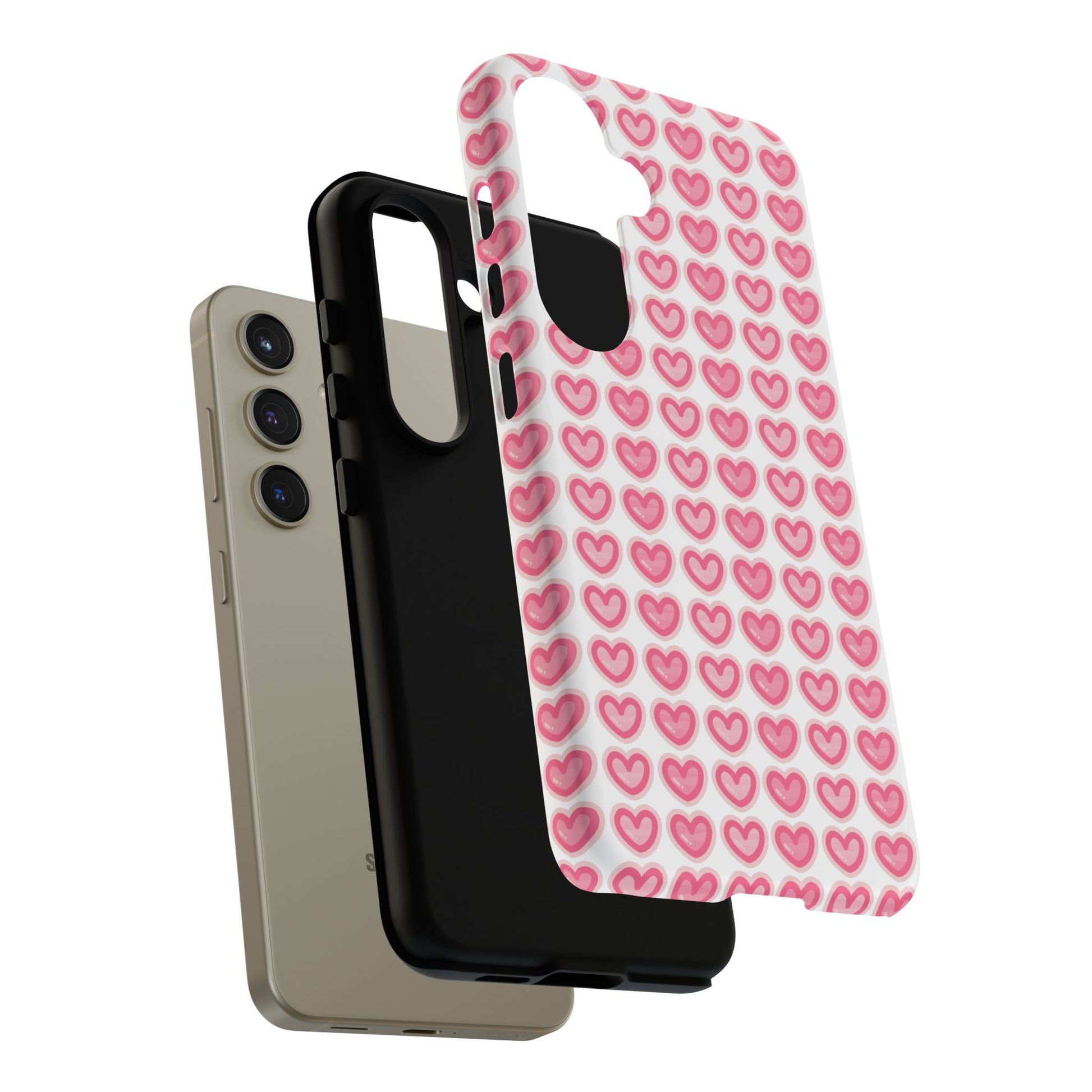 Hearts Pattern - Tough Cases iPhone Samsung Google Pixel - MahaCase