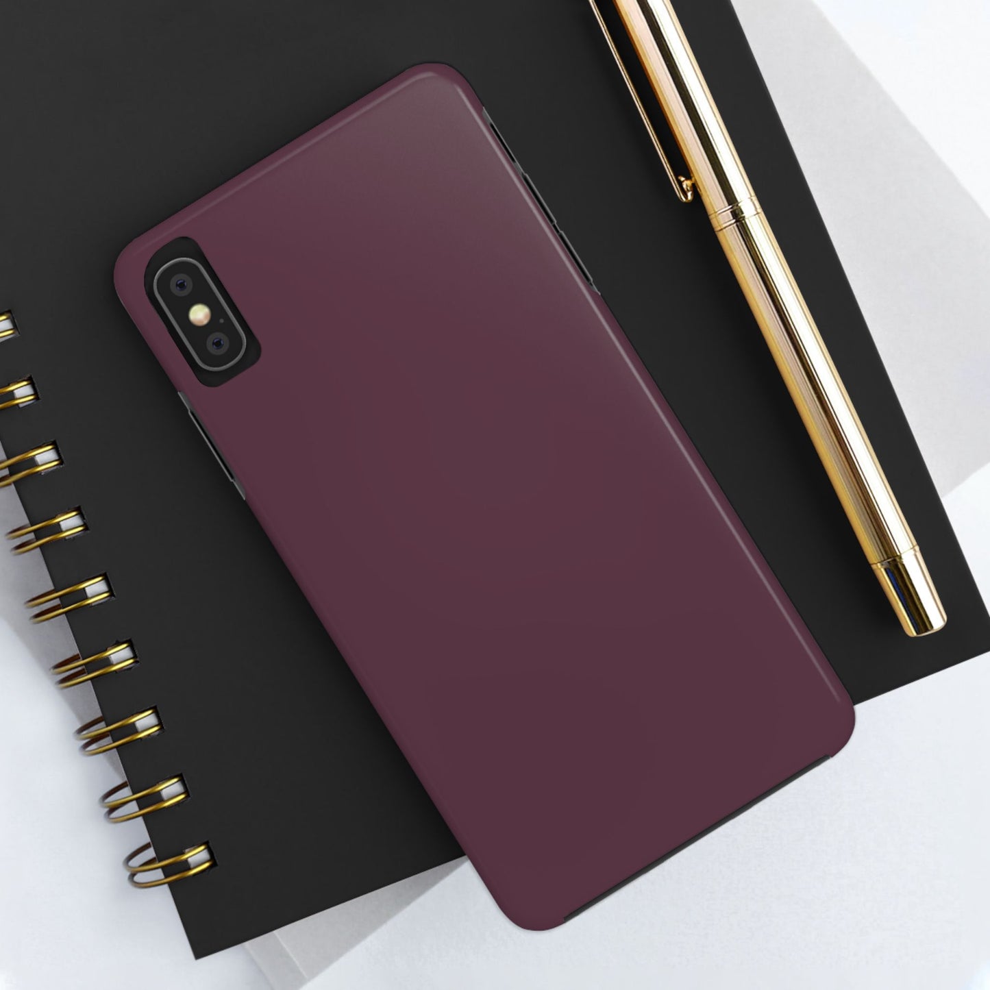 Old Mauve Solid Color Tough Phone Cases - iPhone and Samsung - Fall Color