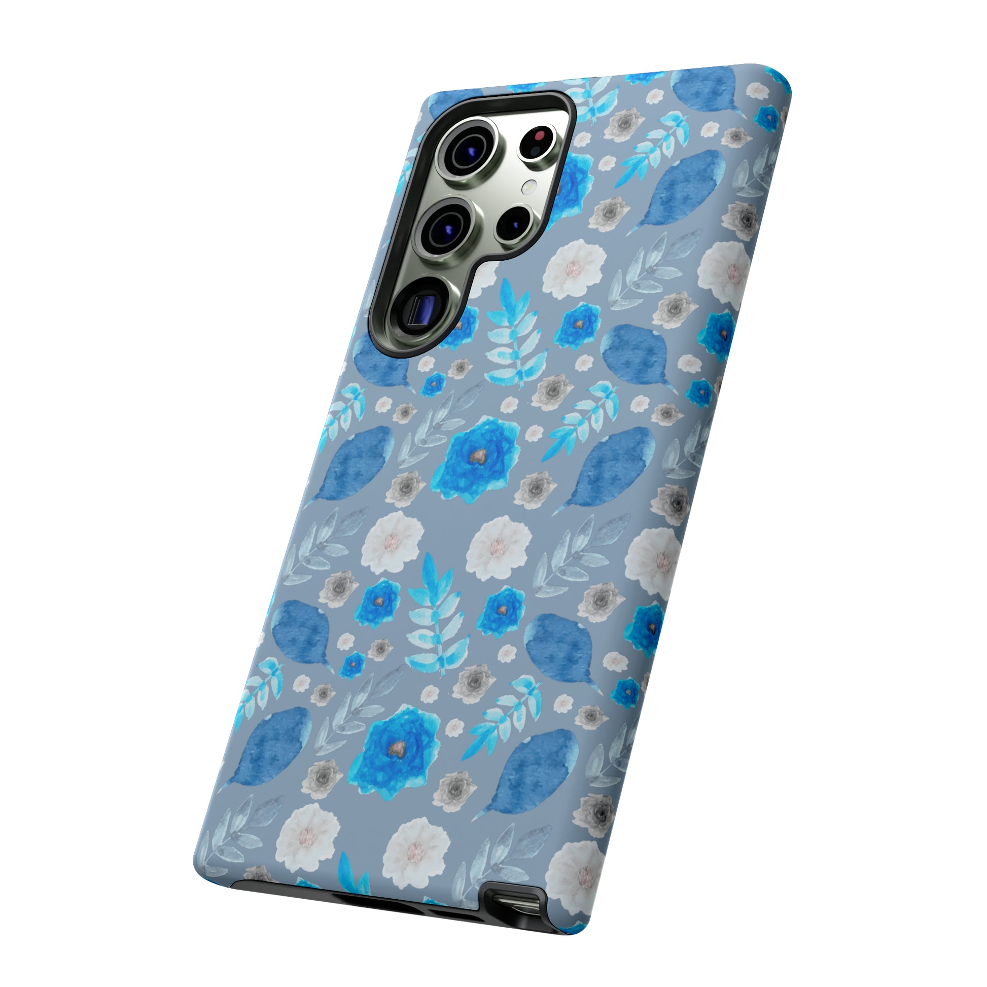 Blue Blooms-Tough Cases - MahaCase