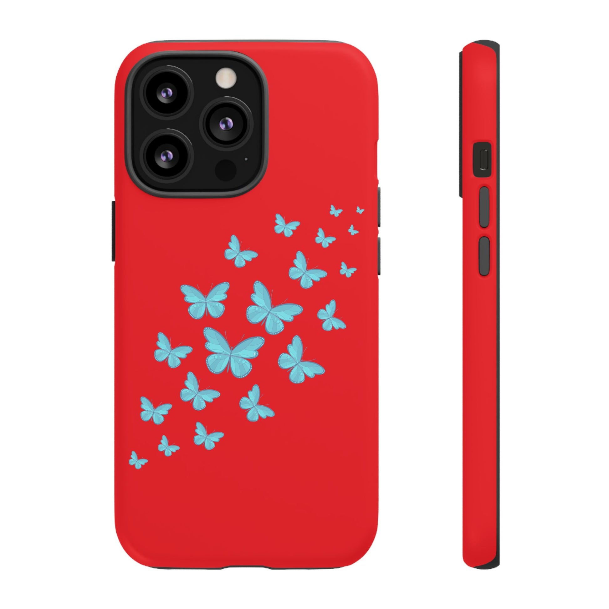 Butterflies in Red - Tough Cases iPhone Samsung Google Pixel - MahaCase