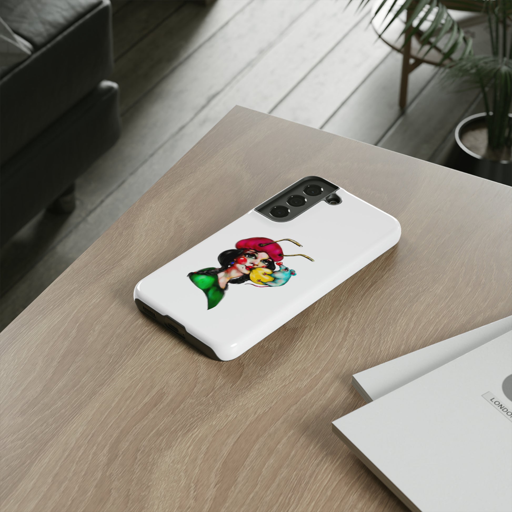 Design #211 White BKG-Tough Cases - MahaCase