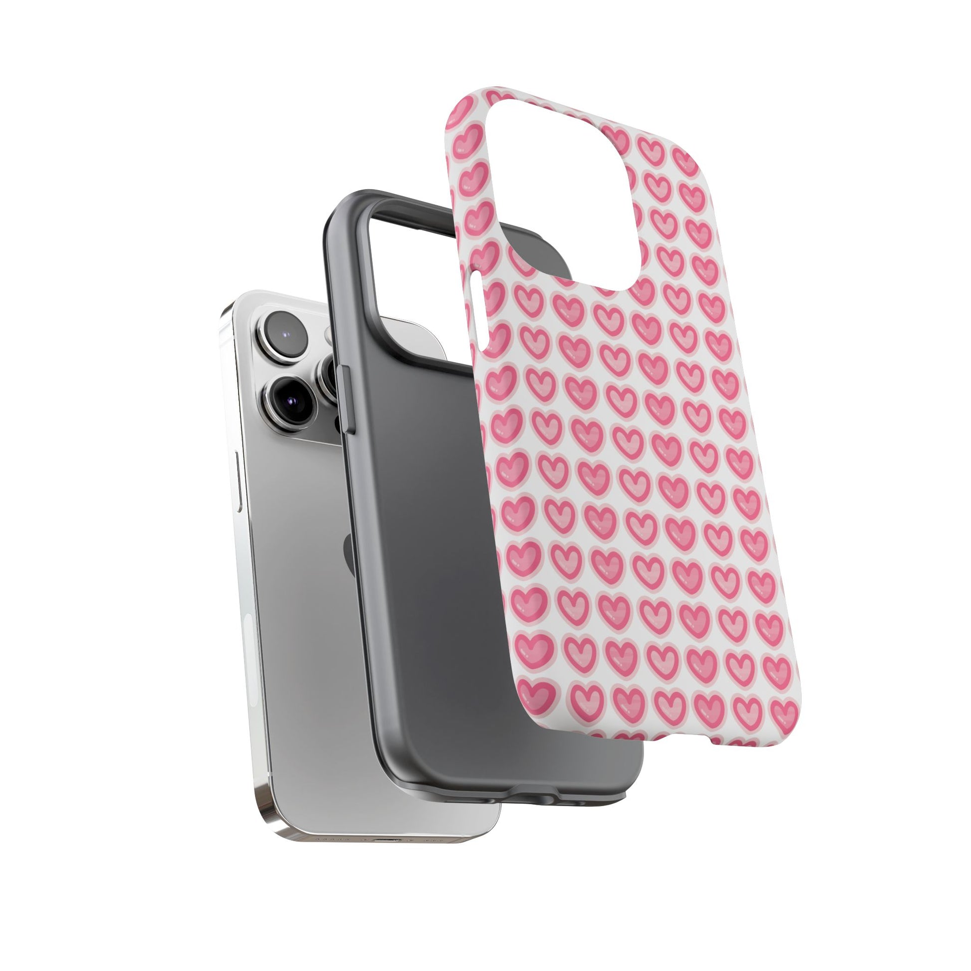 Hearts Pattern - Tough Cases iPhone Samsung Google Pixel - MahaCase