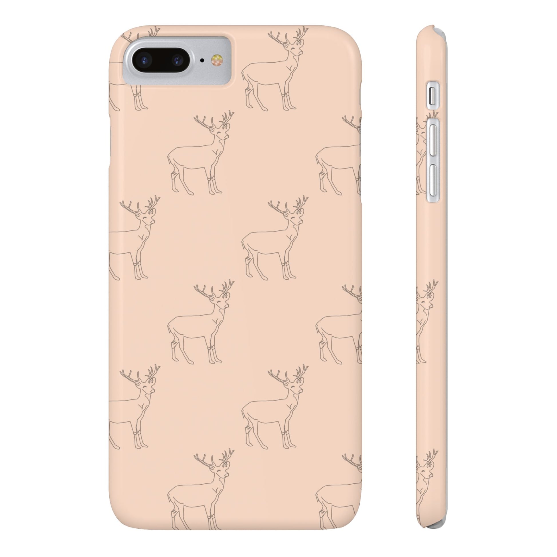 Deer Pattern #03-Slim iPhone Cases - MahaCase
