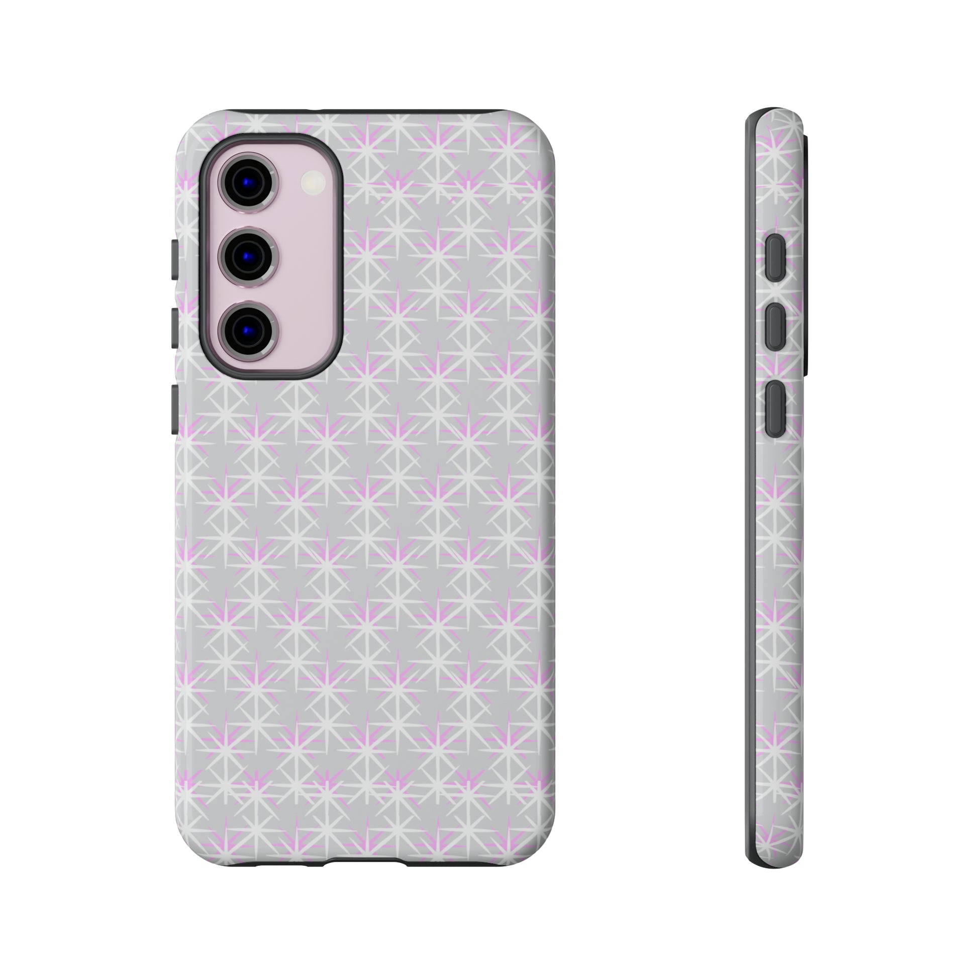 Grey Skies, Pink Stars-Tough Cases - MahaCase