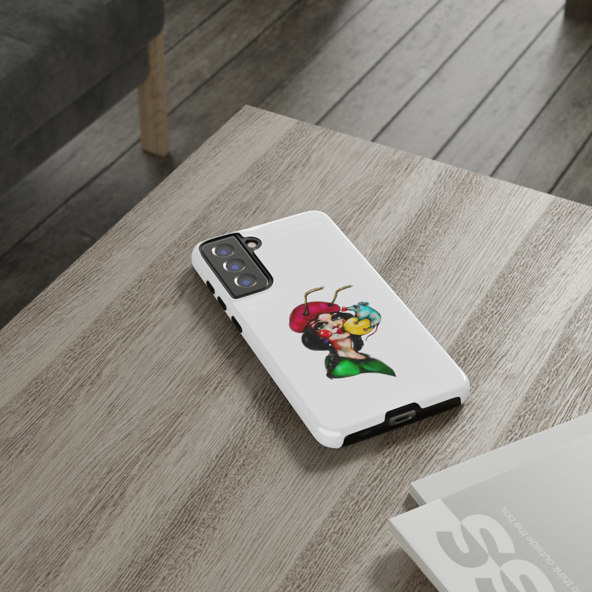 Design #211 White BKG-Tough Cases - MahaCase