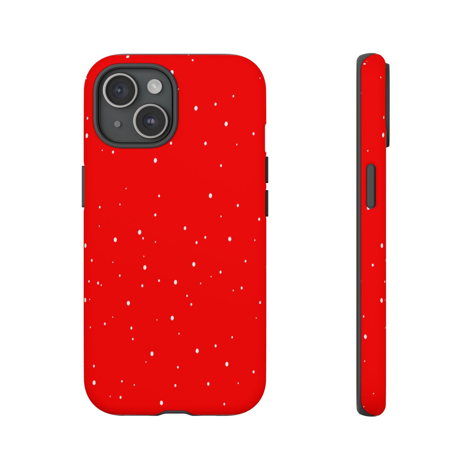Snowy Red - Tough Cases iPhone Samsung Google Pixel - MahaCase