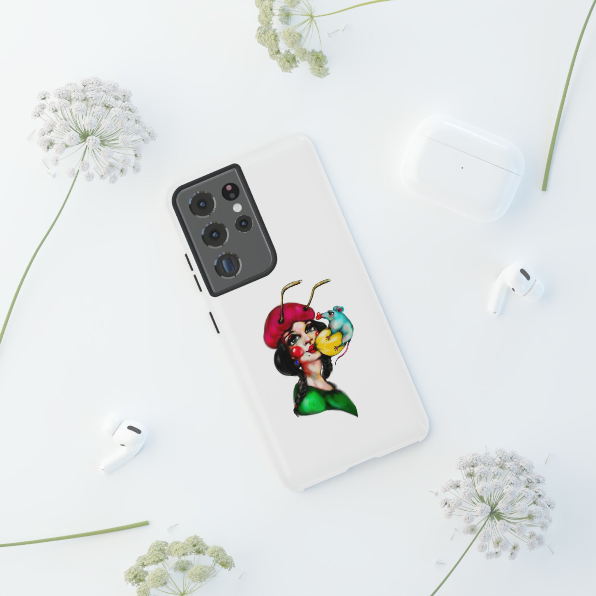 Design #211 White BKG-Tough Cases - MahaCase