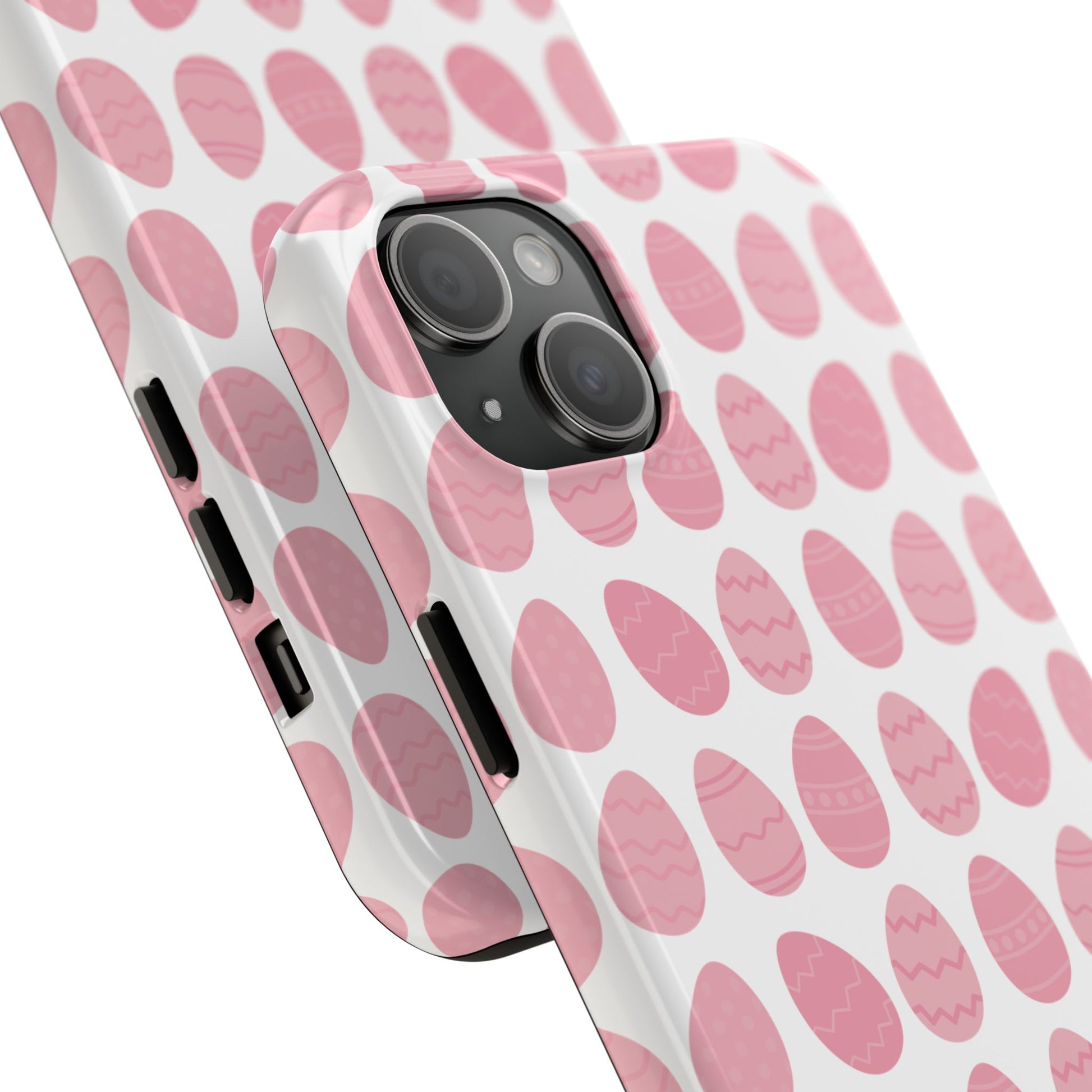 Pink Easter Egg Tough Phone Cases - Durable Protection for Spring Celebrations iPhone Samsung Galaxy - MahaCase