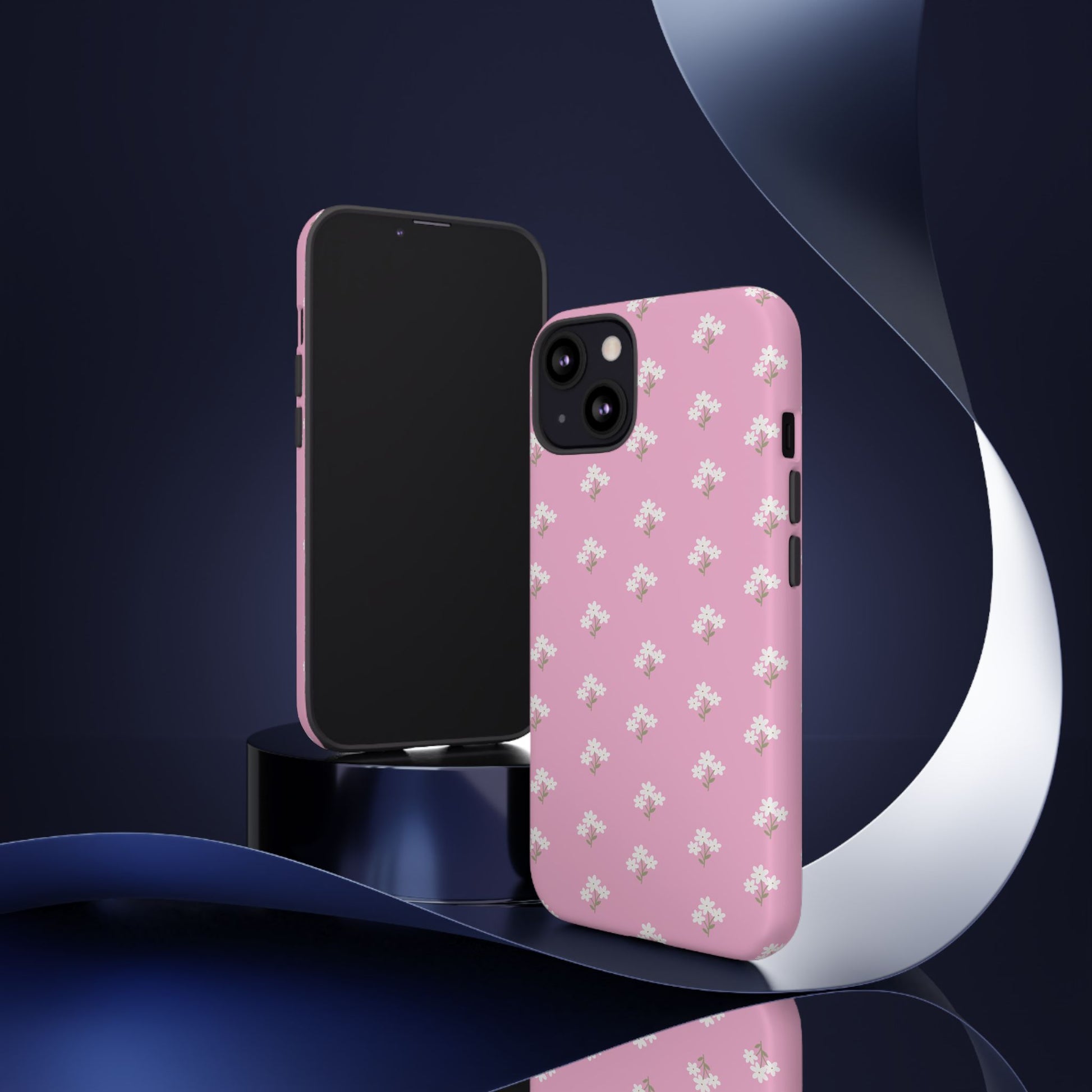 Floral Tough Phone Case - Pink Blossom Design - iPhone Samsung Galaxy Google Pixel - MahaCase