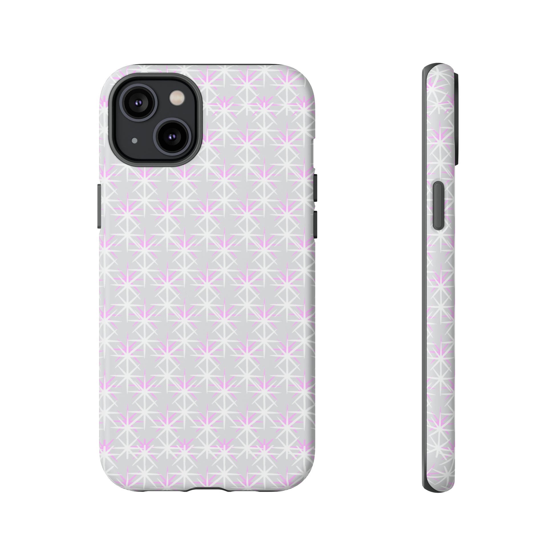 Grey Skies, Pink Stars-Tough Cases - MahaCase