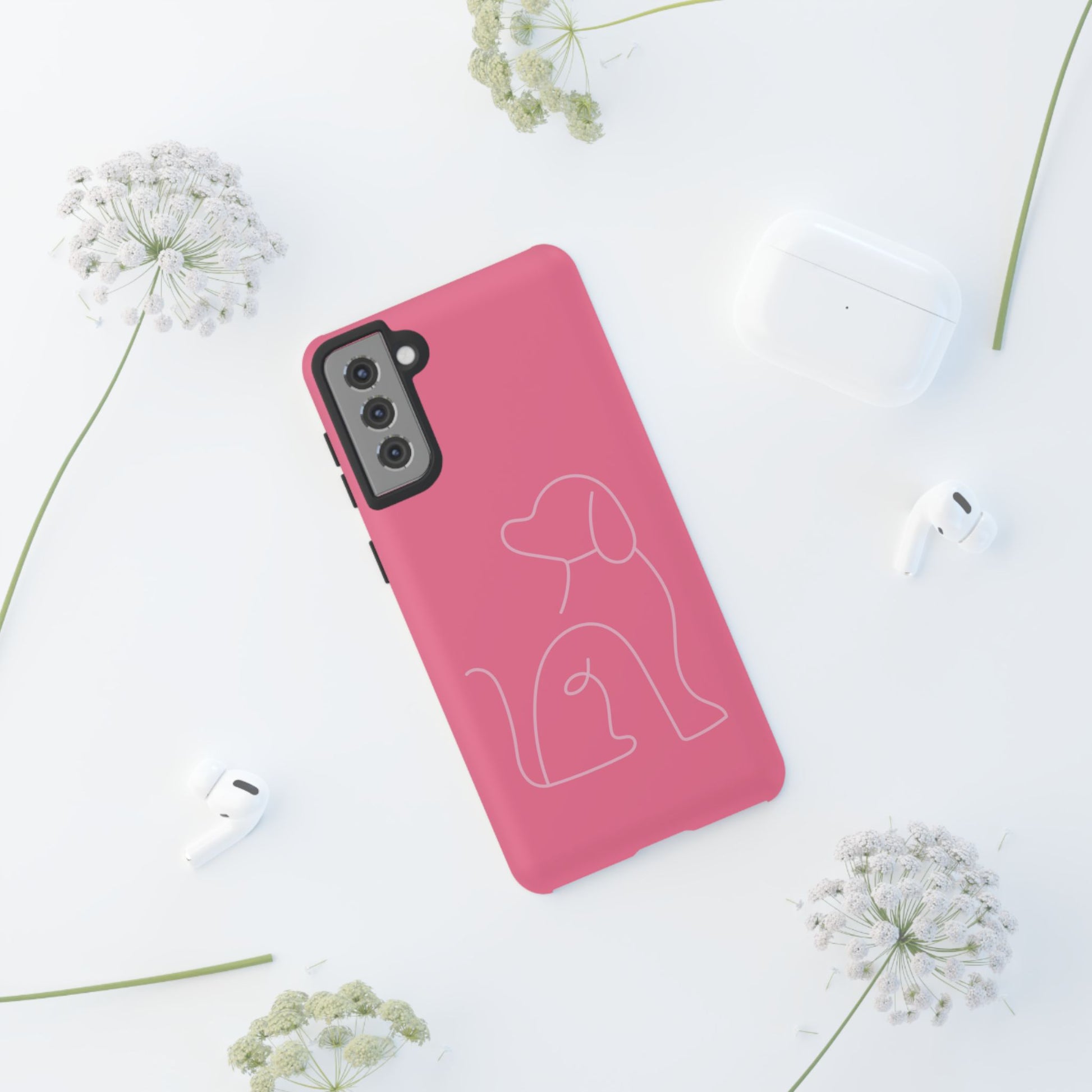 Pink Pup #10-Tough Cases iPhone Samsung Google Pixel - MahaCase