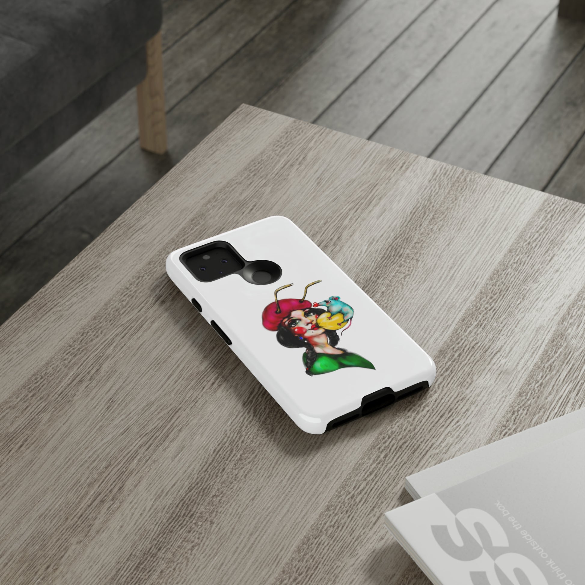 Design #211 White BKG-Tough Cases - MahaCase