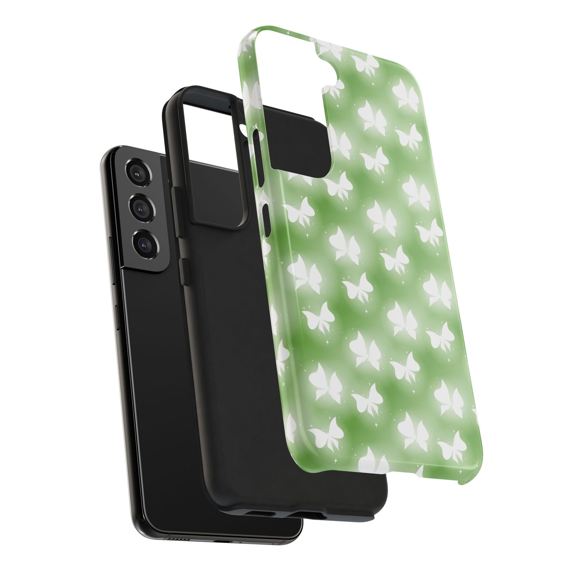 Nature-Inspired Tough Phone Case with Butterfly Design iPhone Samsung Galaxy - MahaCase