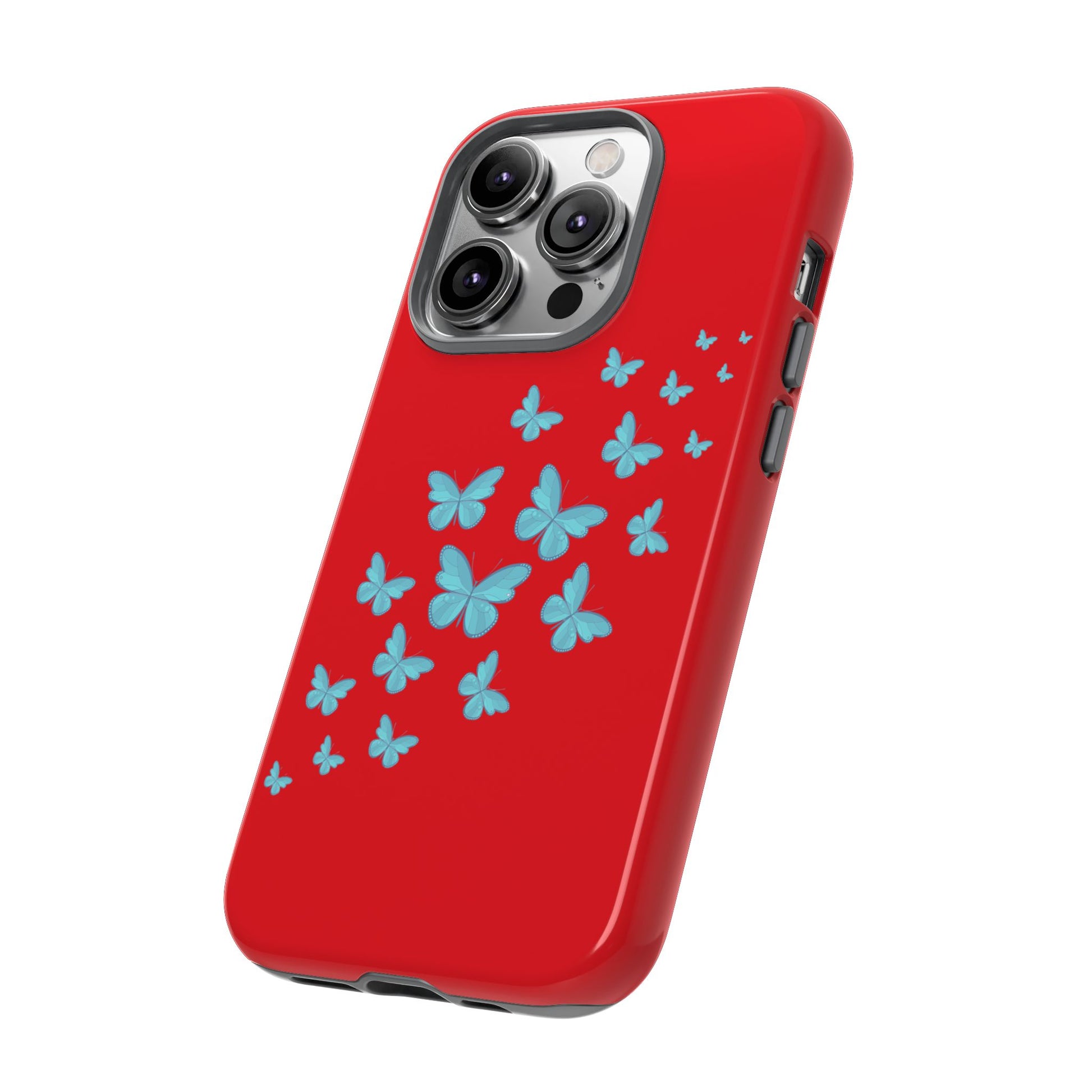 Butterflies in Red - Tough Cases iPhone Samsung Google Pixel - MahaCase