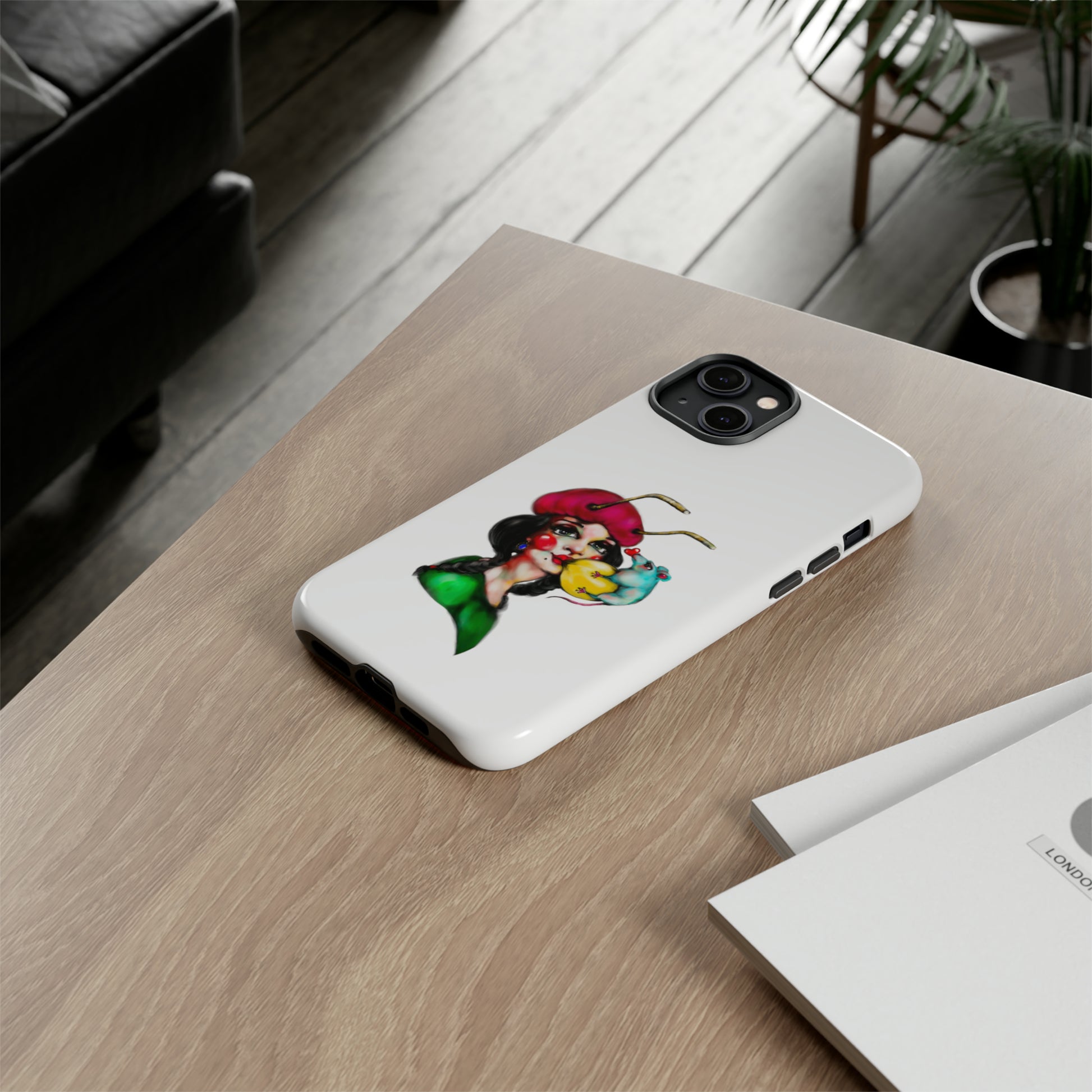 Design #211 White BKG-Tough Cases - MahaCase