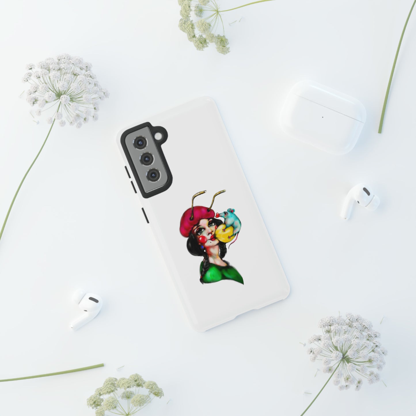 Design #211 White BKG-Tough Cases - MahaCase