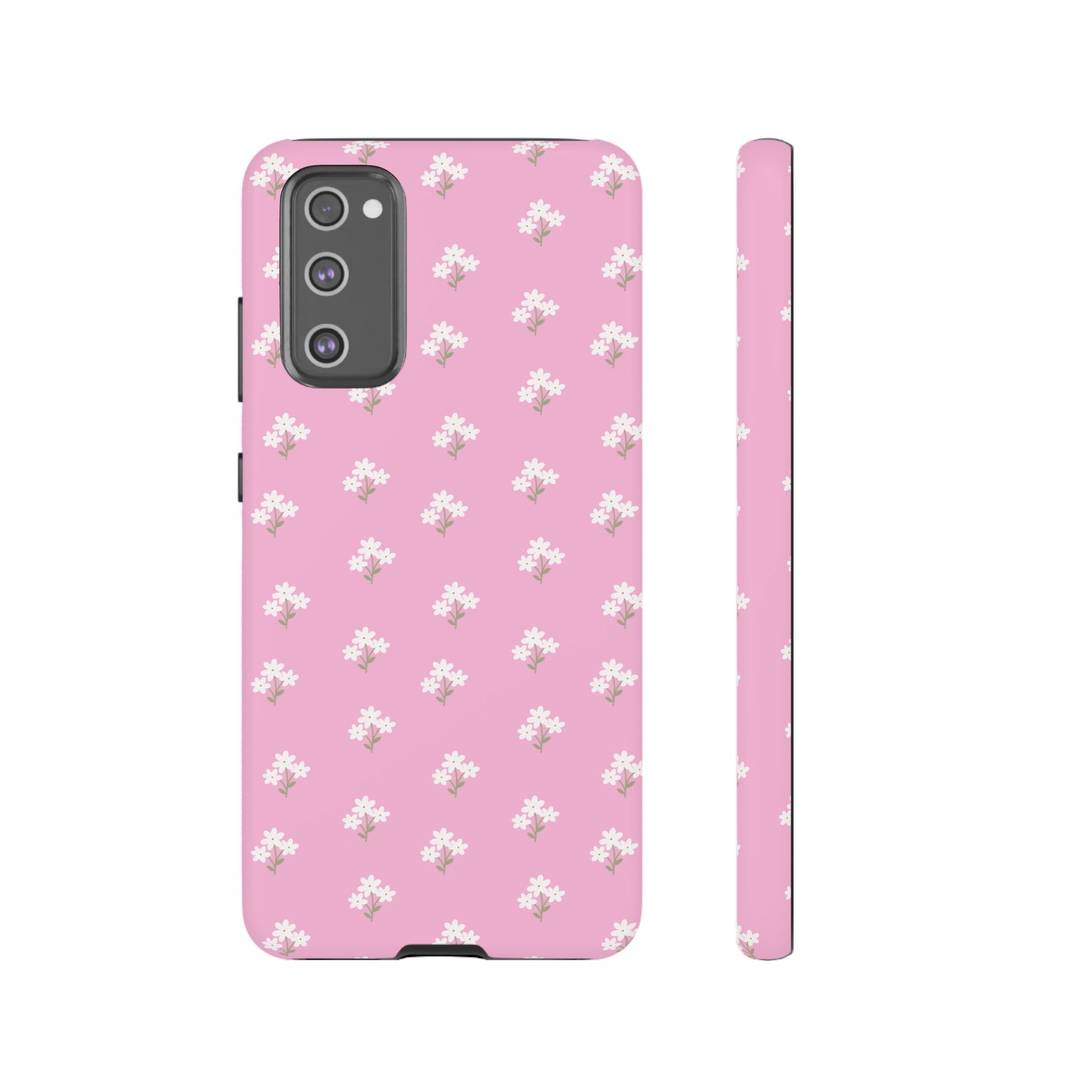 Floral Tough Phone Case - Pink Blossom Design - iPhone Samsung Galaxy Google Pixel - MahaCase